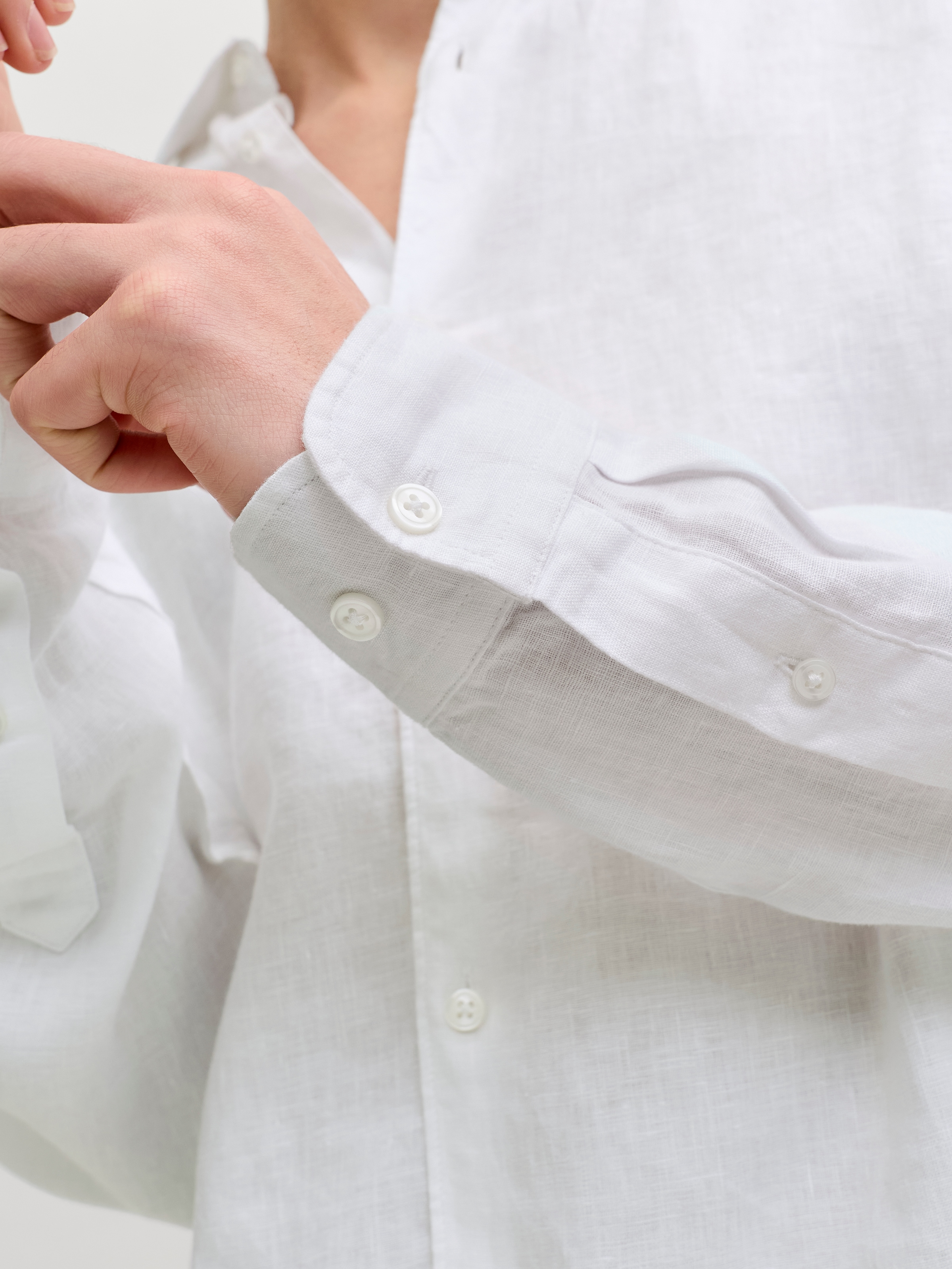 Jack & Jones Langarmhemd »JPRBLALAWRENCE LINEN LS SHIRT SN«