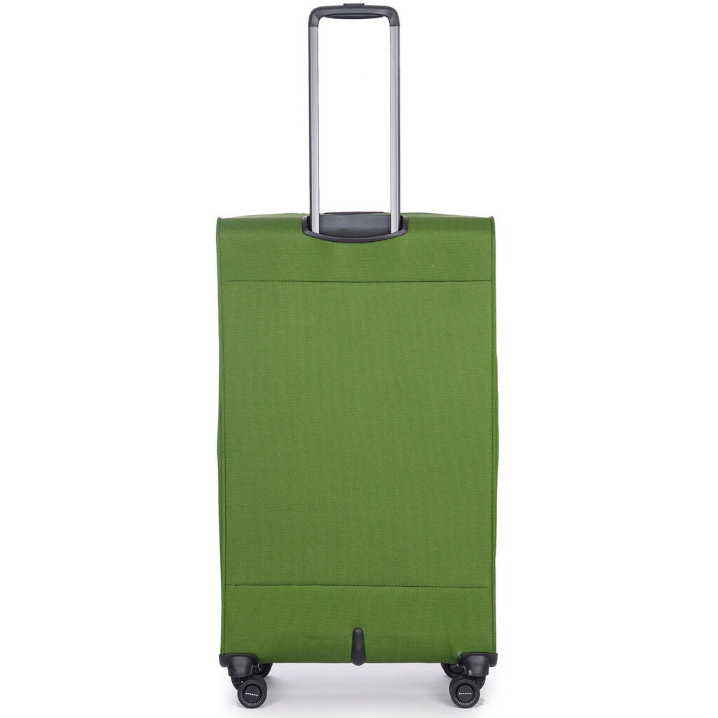 Stratic Weichgepäck-Trolley »Bendigo Light + L, green«, 4 Rollen, Reisekoffer großer Koffer Aufgabegepäck TSA-Zahlenschloss