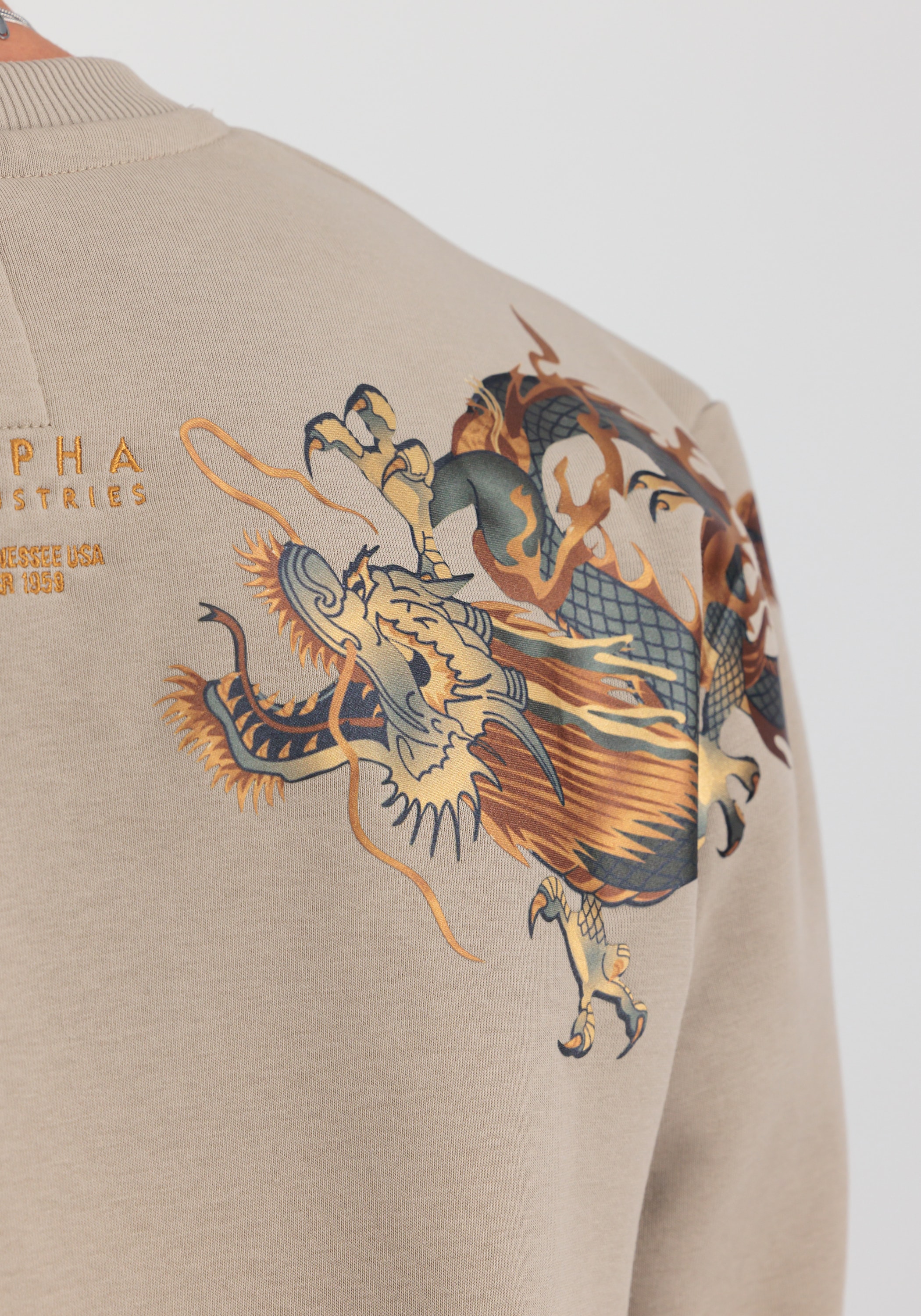 Alpha Industries Sweater »Alpha Industries Men - Sweatshirts Dragon EMB Sweatshirt«