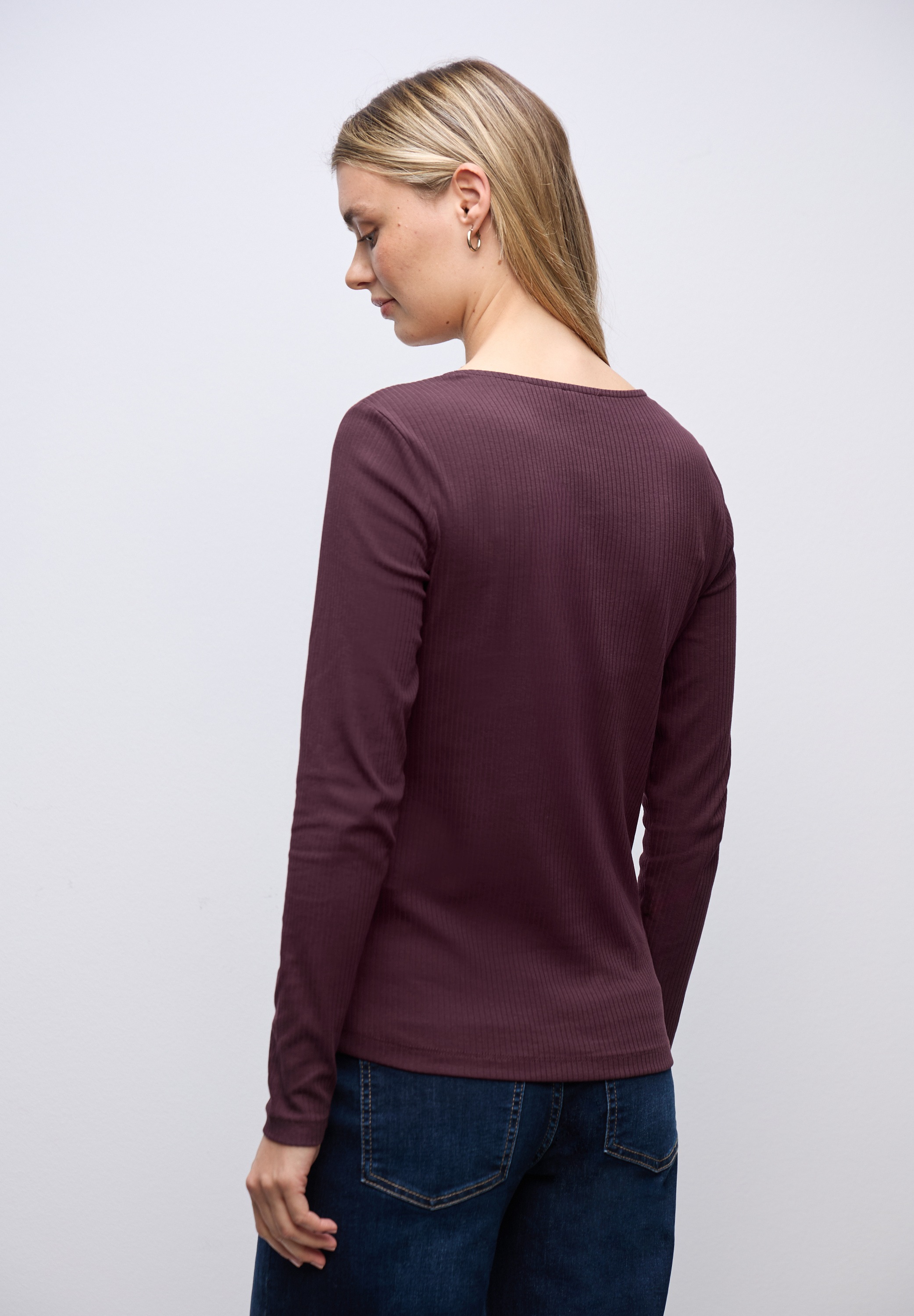 STREET ONE Langarmshirt im soften Baumwoll-Mix