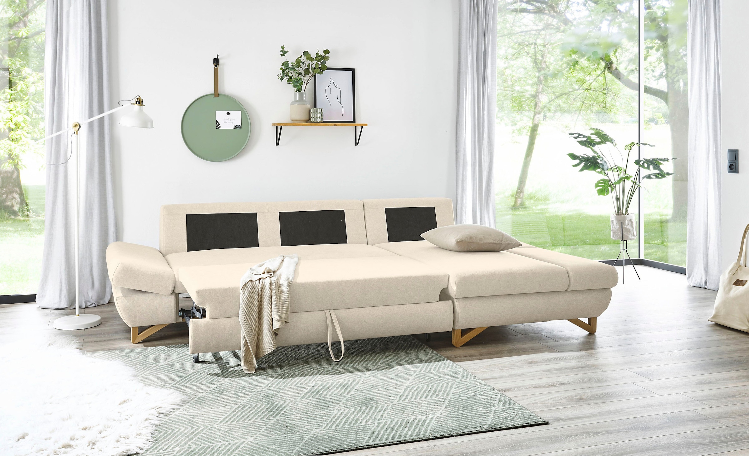INOSIGN Schlafsofa »City/Giron«, komfortable Bettfunktion (Liegefläche 245 x 138 cm), sowie Bettkasten