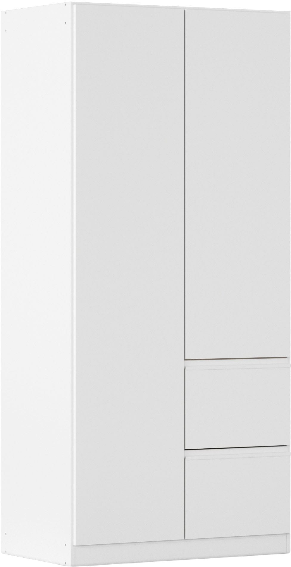 rauch "Kleiderschrank Schrank Garderobe Wäscheschrank COSTA Breite 91 cm" in 3 Ausstattungen BASIC/CLASSIC/PREMIUM, Breite 91 cm grifflose Front mit Push-to-Open Funktion MADE IN GERMANY
