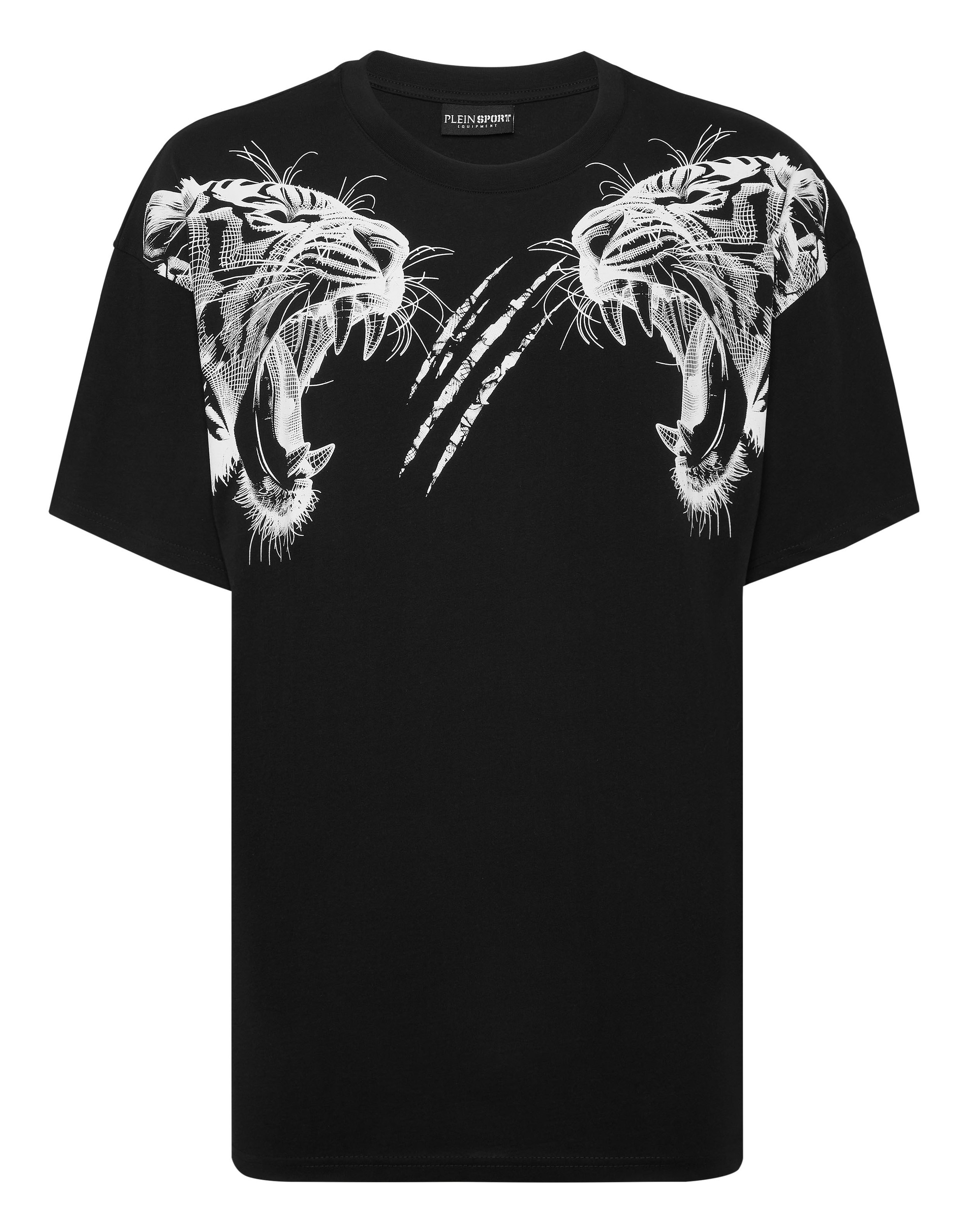 PLEIN SPORT T-Shirt »Cotton Round Neck T-Shirt Tiger Line«