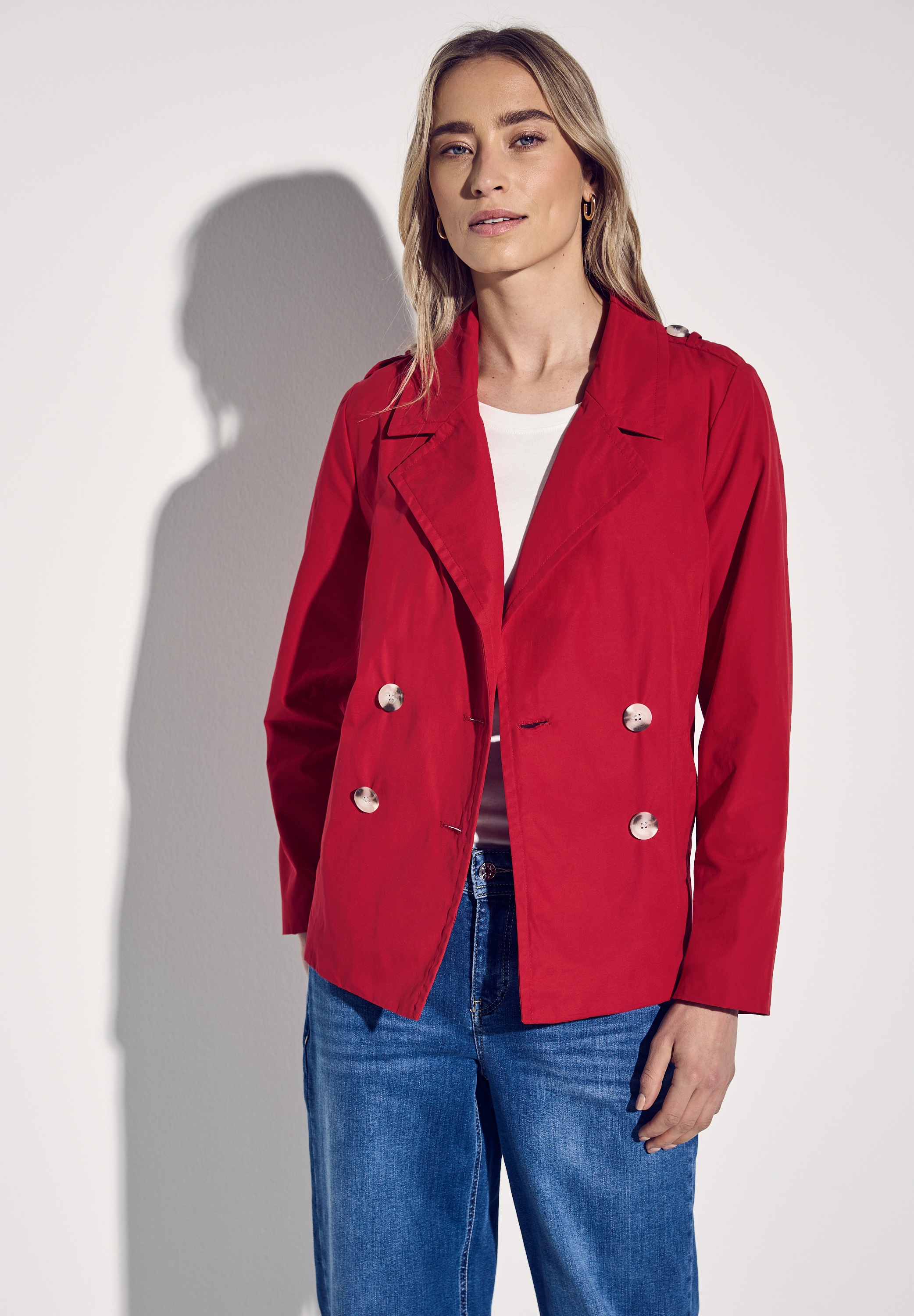 STREET ONE Kurzjacke ohne Kapuze mit Reverskragen günstig online kaufen