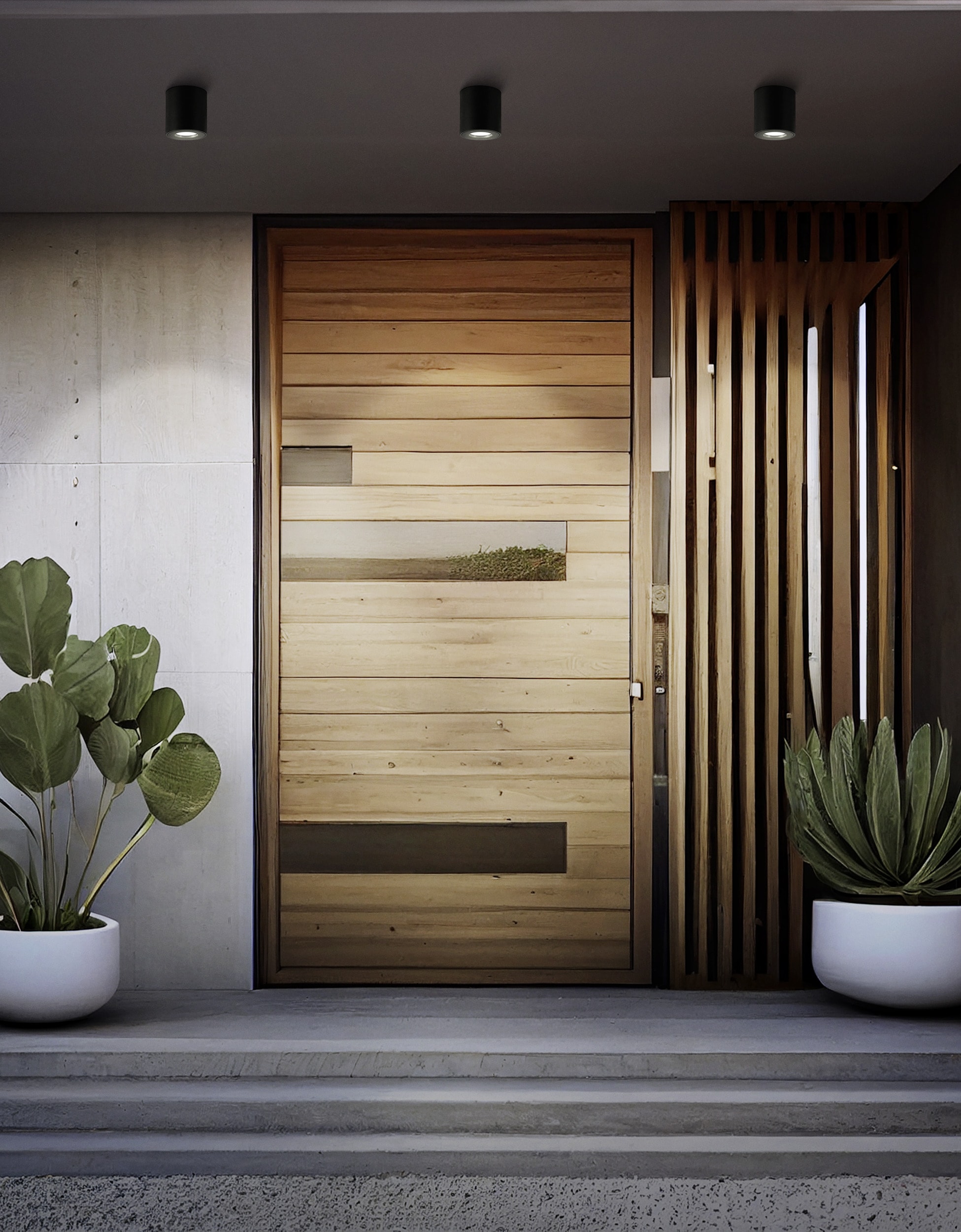 EGLO Deckenleuchte »TORRECOLA Deckenlampe - Alu, Kunststoff - GU10 - 1X5W - IP44« GU10 1 Stk. Wohzimmerlampe, Esszimmerlampe, Flur, Schlafzimmer, H9,5 x Ø8 cm