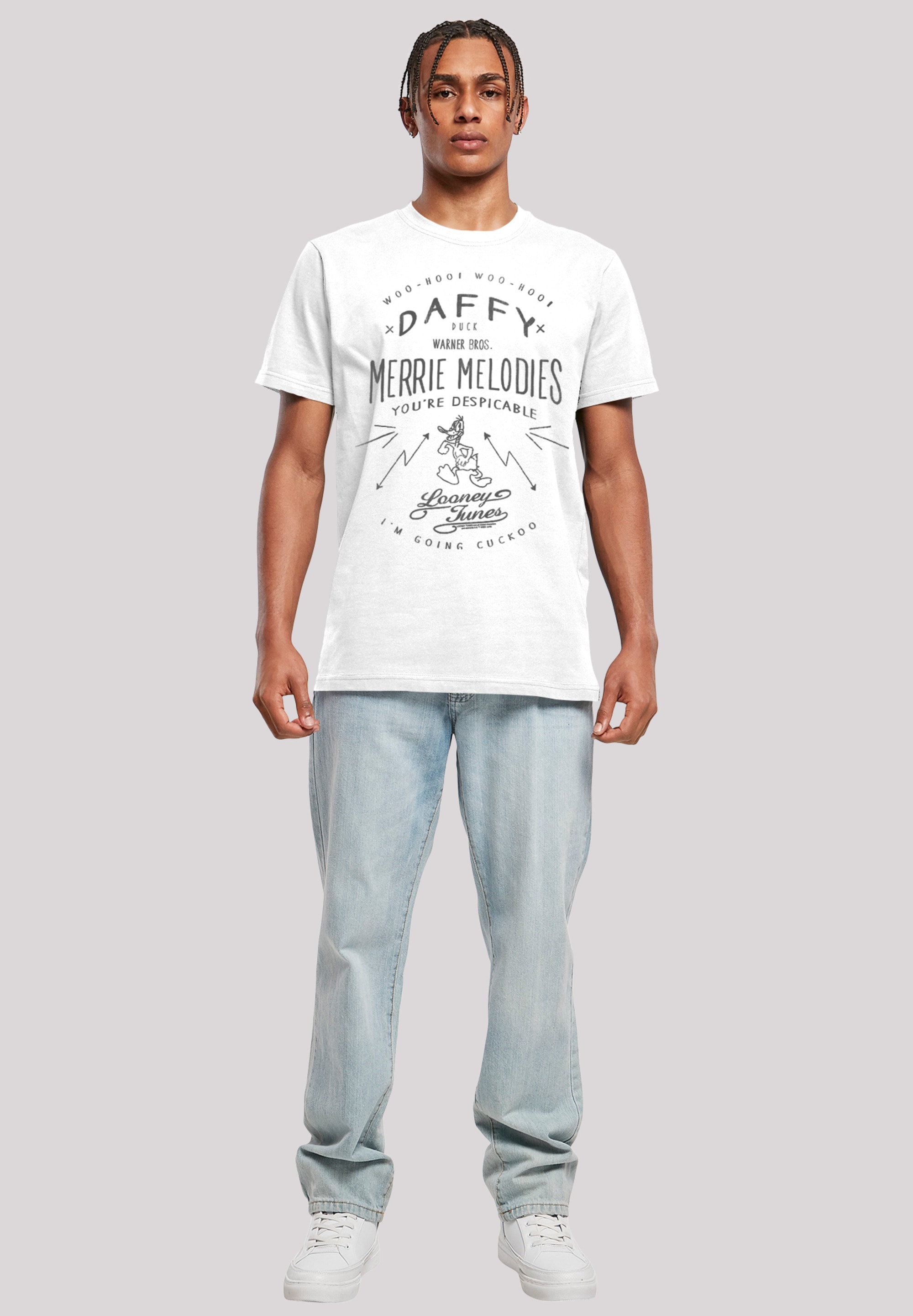 F4NT4STIC T-Shirt »Looney Tunes Daffy Duck Vintage«, Herren,Premium Merch,Regular-Fit,Basic,Bedruckt