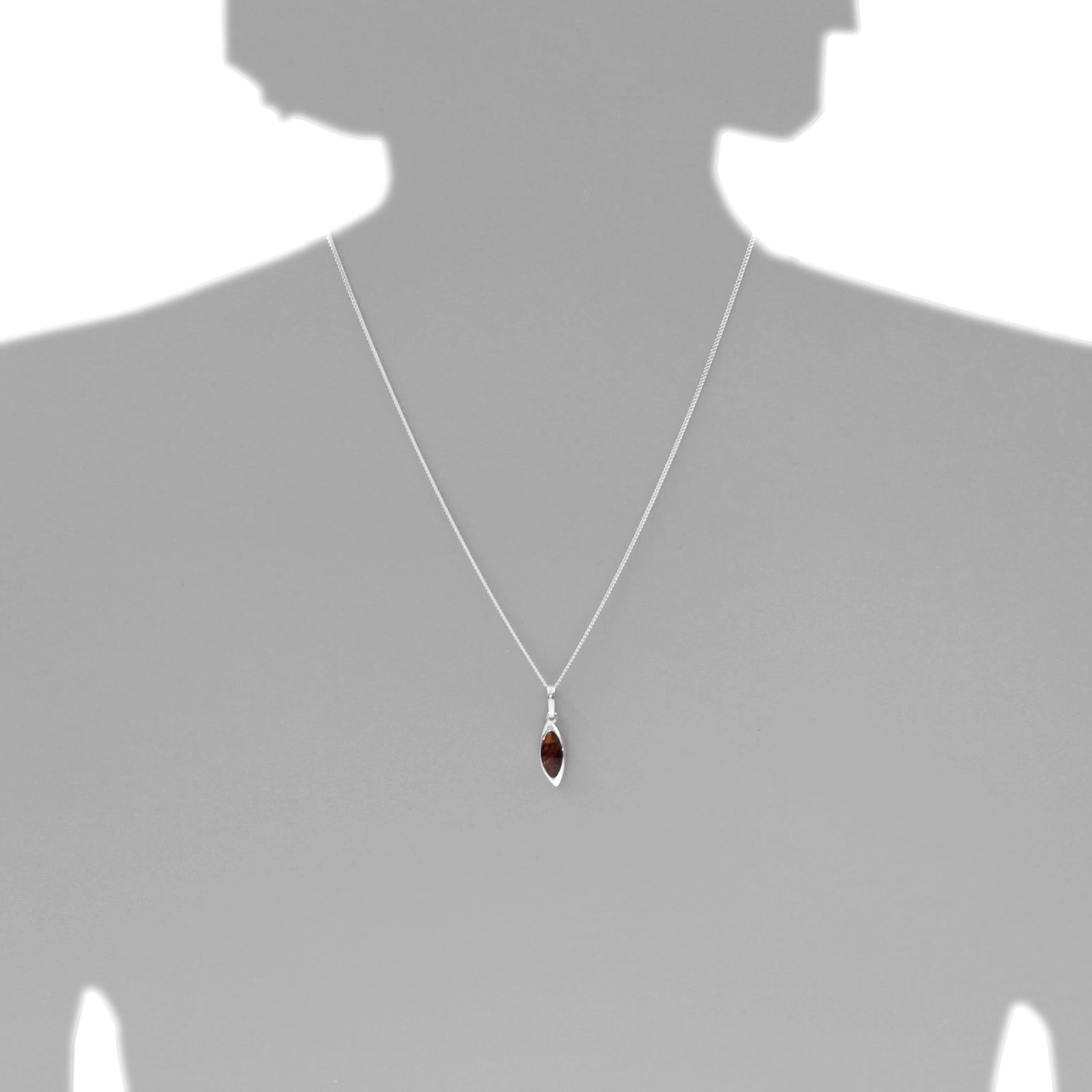 OSTSEE-SCHMUCK Kette mit Anhänger »- Tonje - Silber 925/000 - Bernstein«