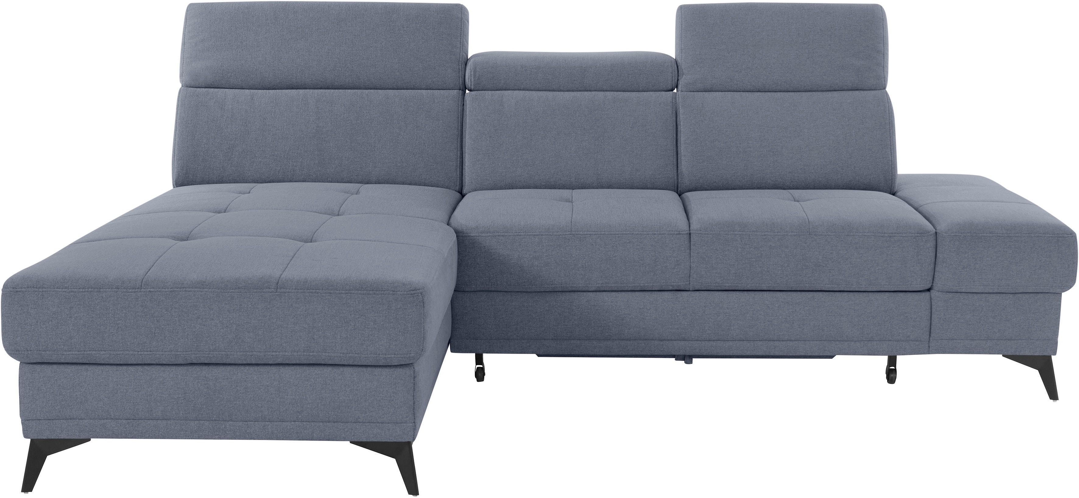 OTTO home Ecksofa "Cardiz L-Form" inkl.Kopfteilverstellung und Federkern wahlweise mit Schlaffunktion
