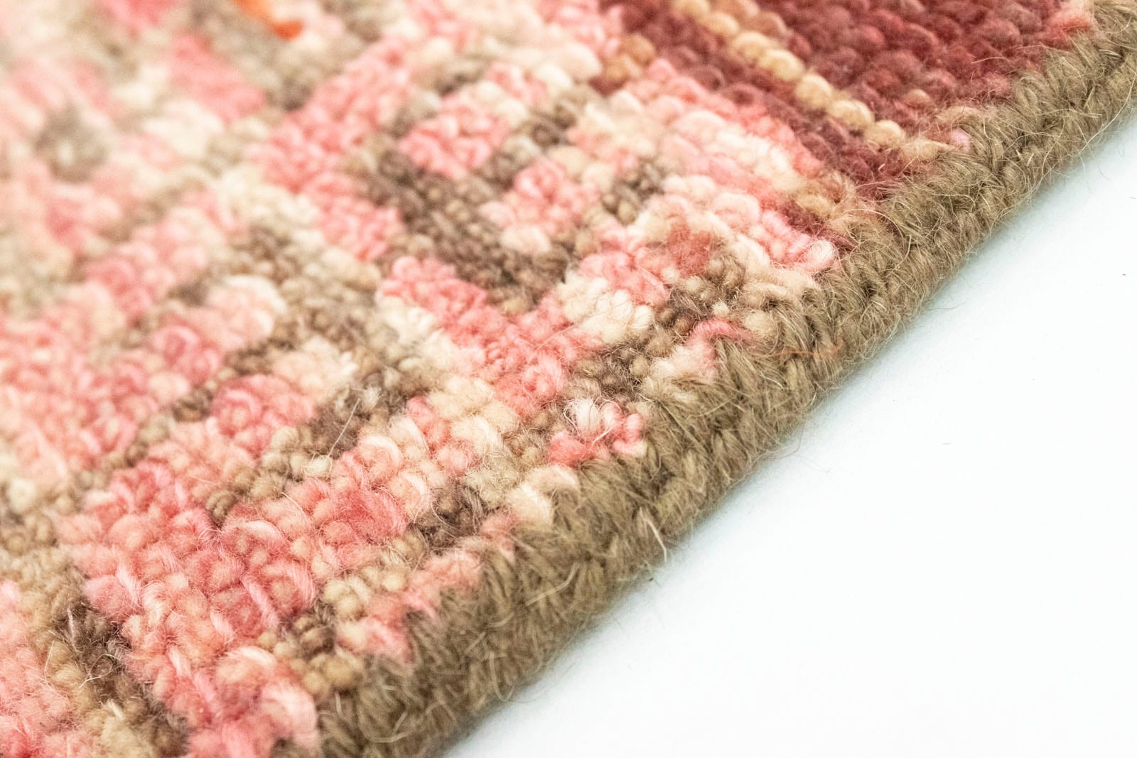 morgenland Wollteppich »Designer Teppich handgeknüpft rosa«, quadratisch, handgeknüpft