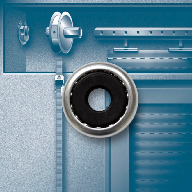 SCHELLENBERG Kugellager »Maxi, für Achtkantwellen mit 60 mm Durchmesser« Set, 2 Stk. tlg. unterstützt die Leichtgängigkeit eines Rollladens