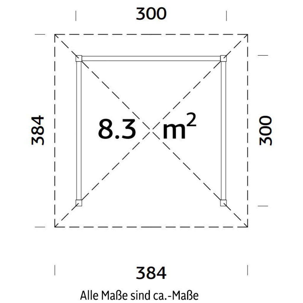 Palmako Holzpavillon »Bianca 8,3 m² Set 1«