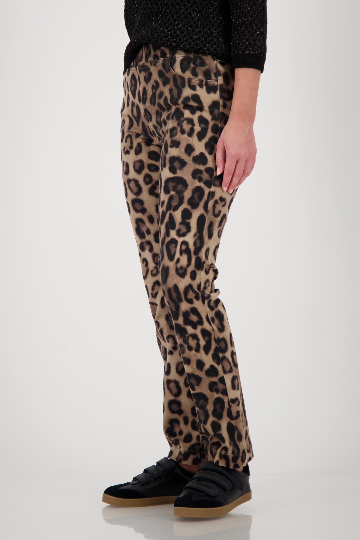 Monari 7/8-Hose "Hose Leo allover Schlupf", Mit geradem Bein günstig online kaufen