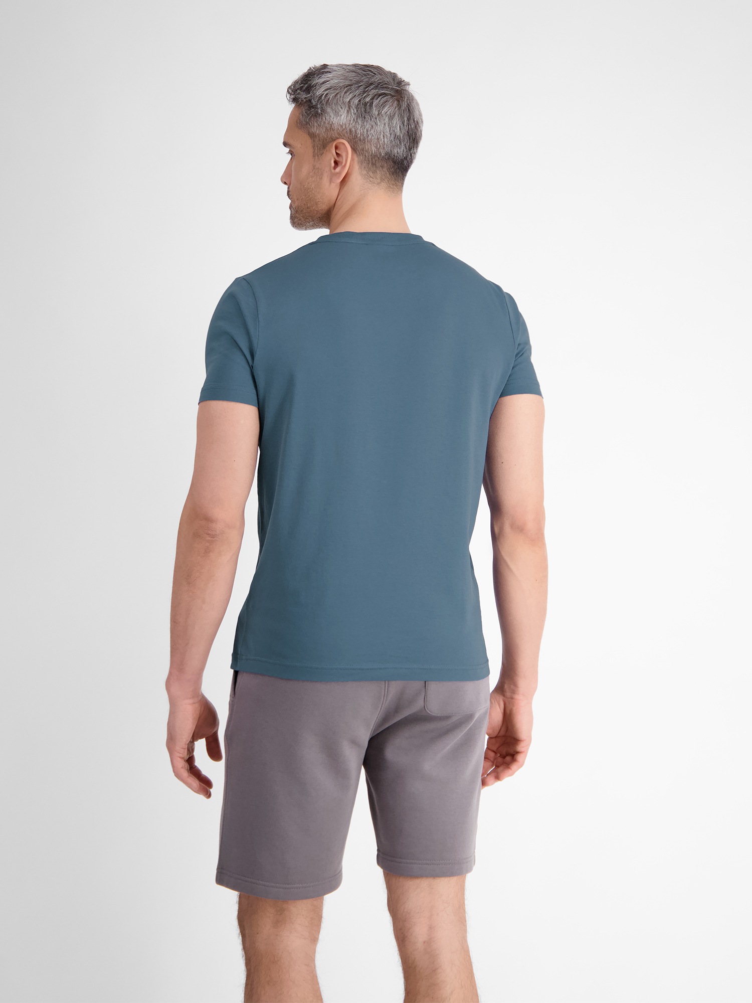 LERROS T-Shirt "LERROS Unifarbenes T-Shirt mit Print" günstig online kaufen