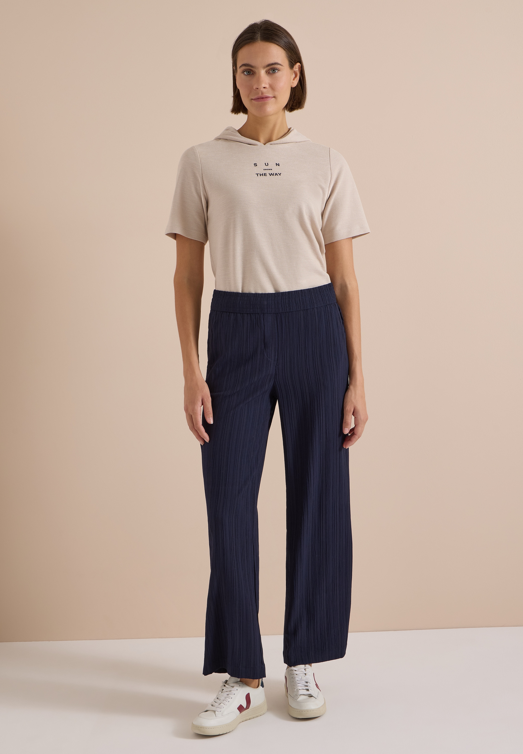 Cecil Stoffhose  mit Wide Legs