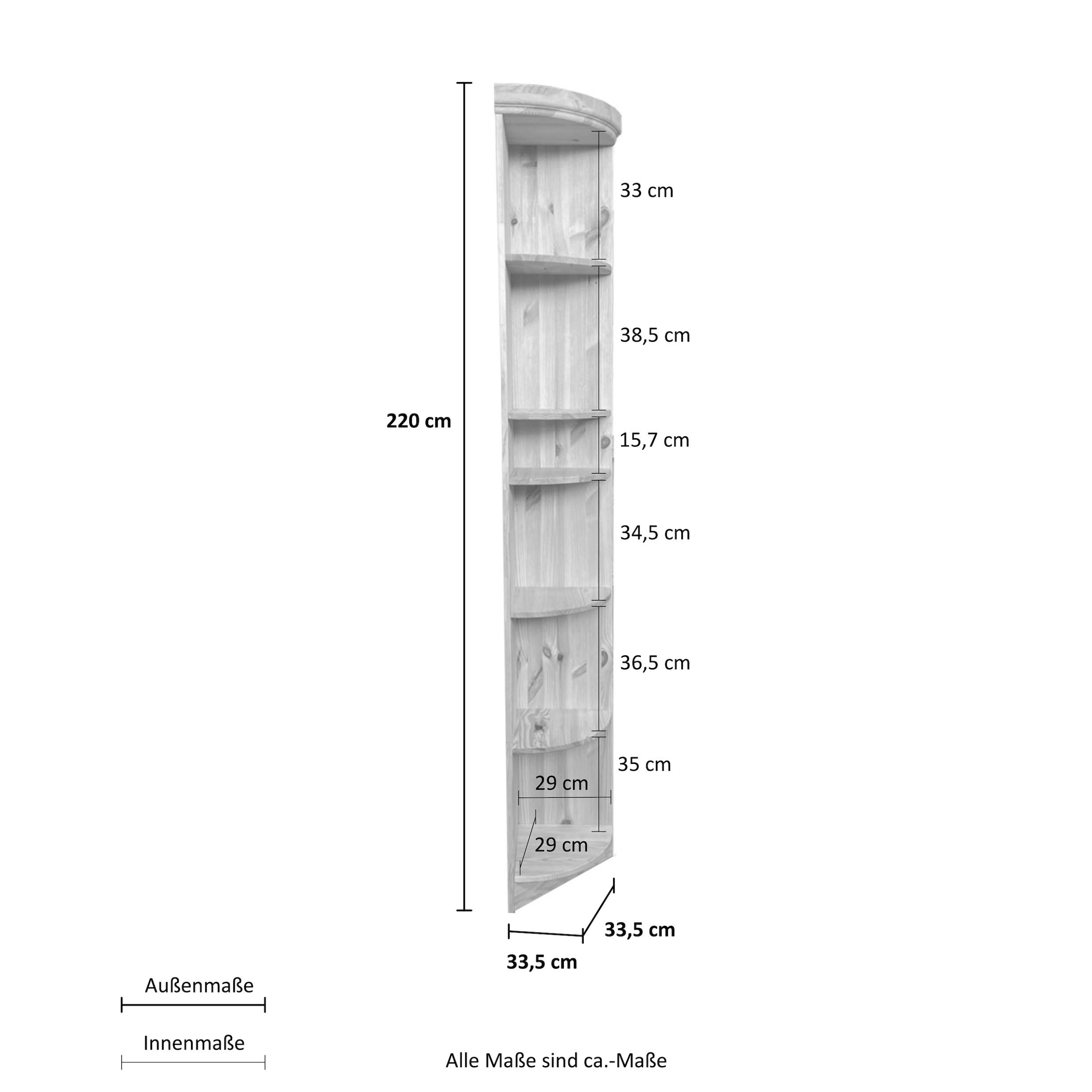 Home affaire Anbauregal »Soeren«, aus massiver Kiefer, Höhe 220 cm, Tiefe 33 cm