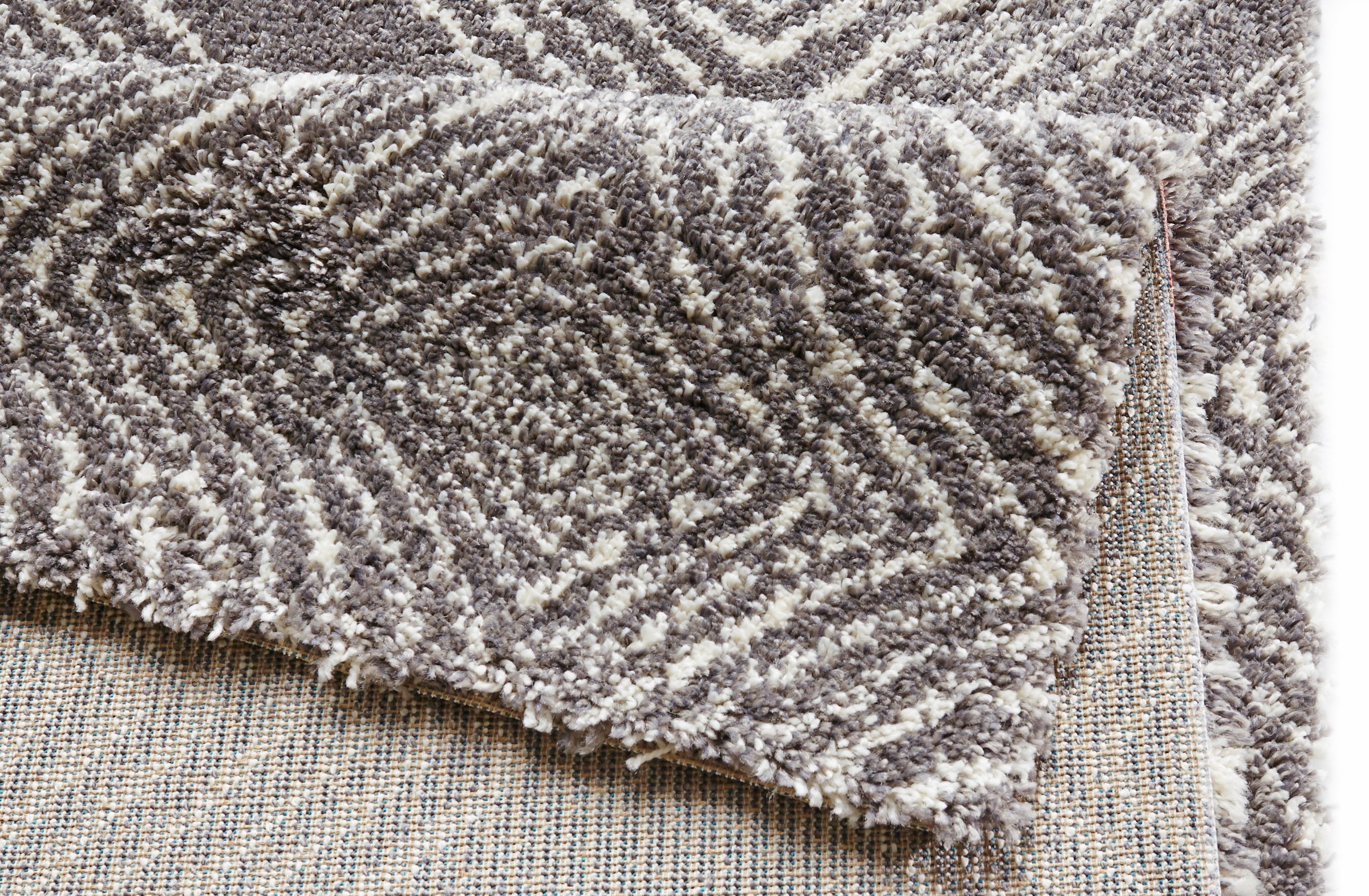 HANSE Home Hochflor-Teppich »Wire«, rechteckig, 35 mm Höhe, Shaggy, Flokati, Raute, Weich, Modern, Wohnzimmer, Schlafzimmer, Flur