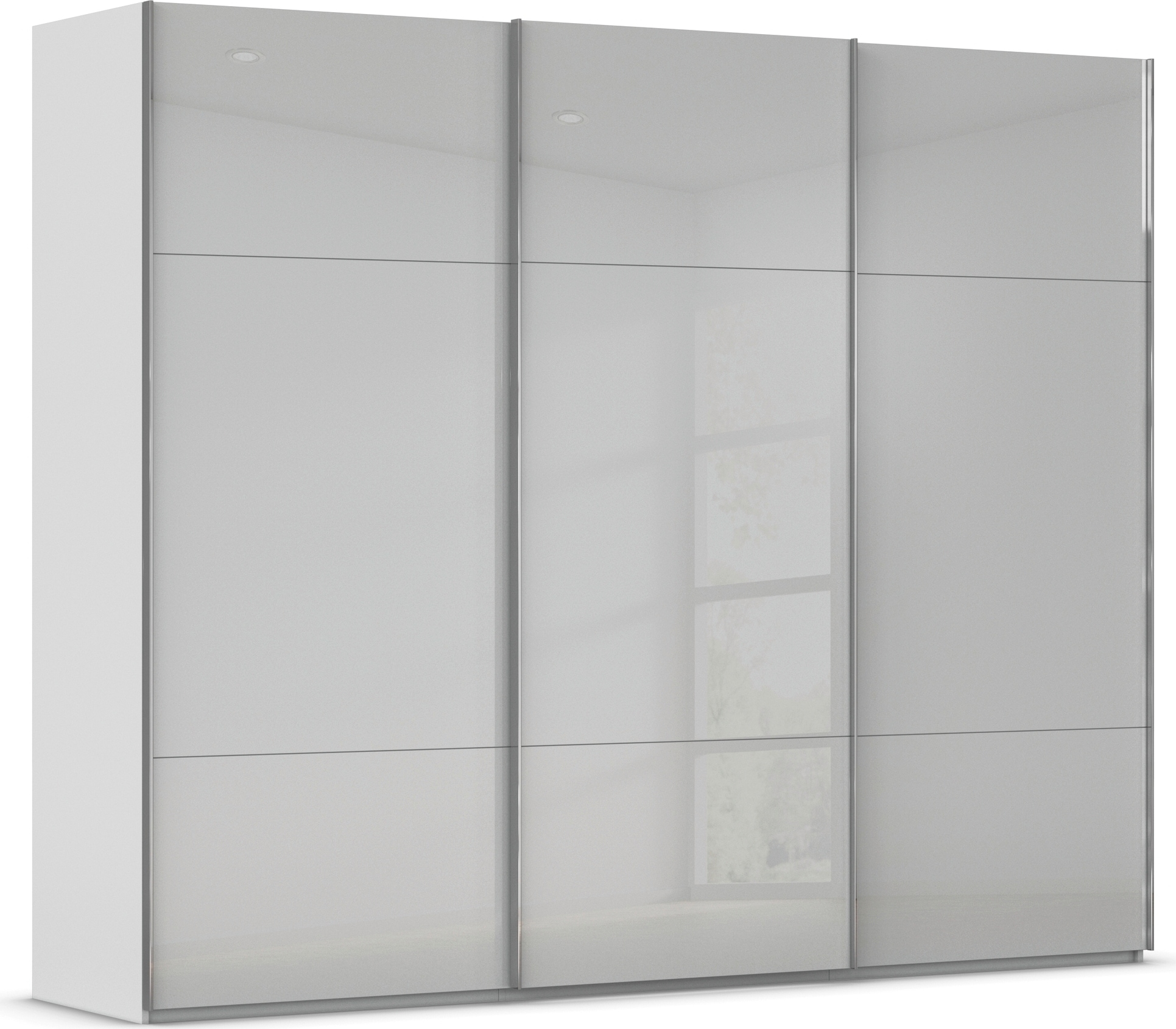 rauch Schwebetürenschrank "Kleiderschrank Schrank Garderobe Schlafzimmerschrank CONTIDO" 3 verschiedene Ausstattungen BASIC/CLASSIC/PREMIUM, aus hochwertigem Material in 6 Breiten 2 Griff-Farben MADE IN GERMANY