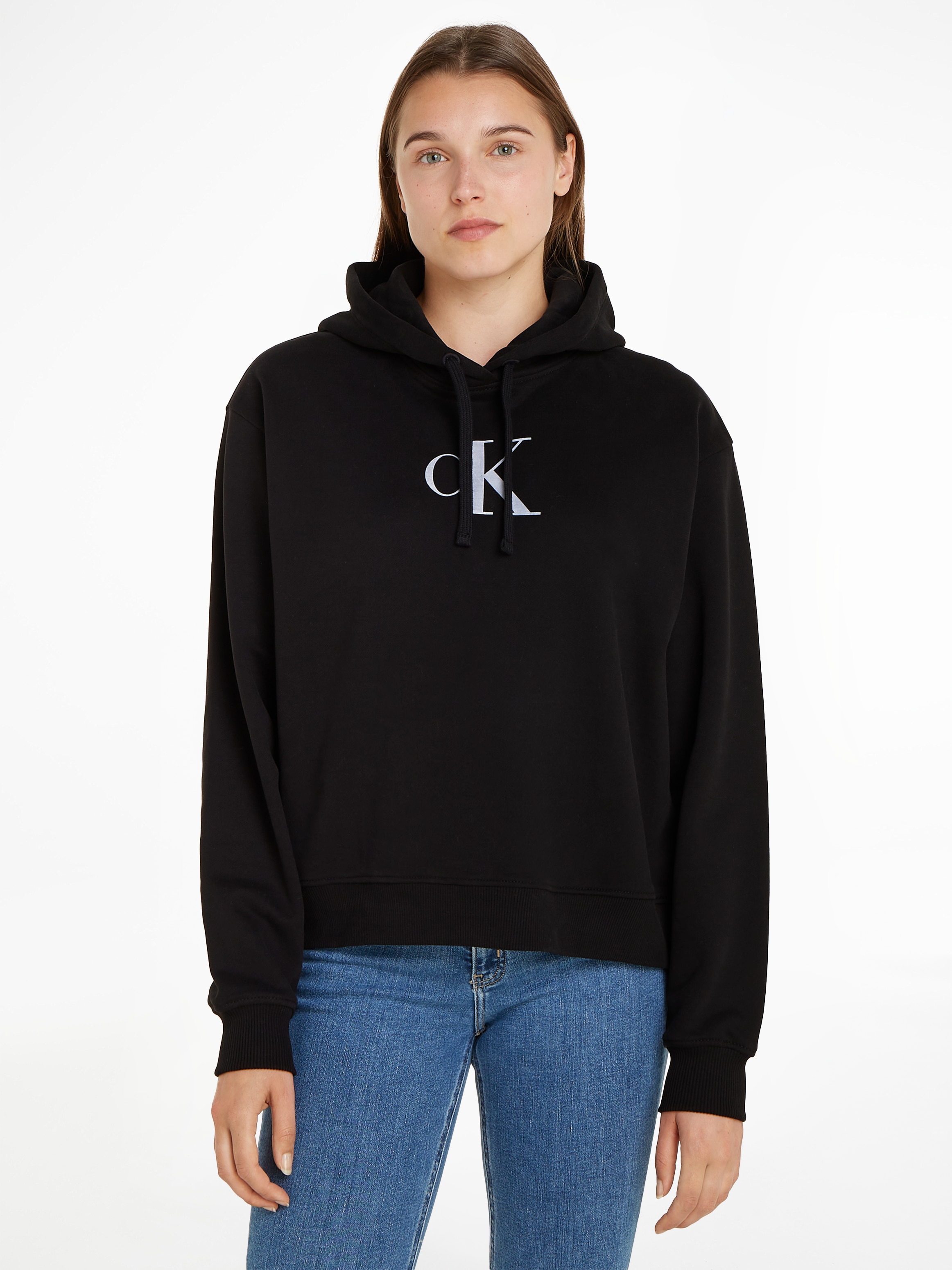 Calvin Klein Jeans Kapuzensweatshirt "SATIN CK HOODIE", mit Logomarkenlabel günstig online kaufen