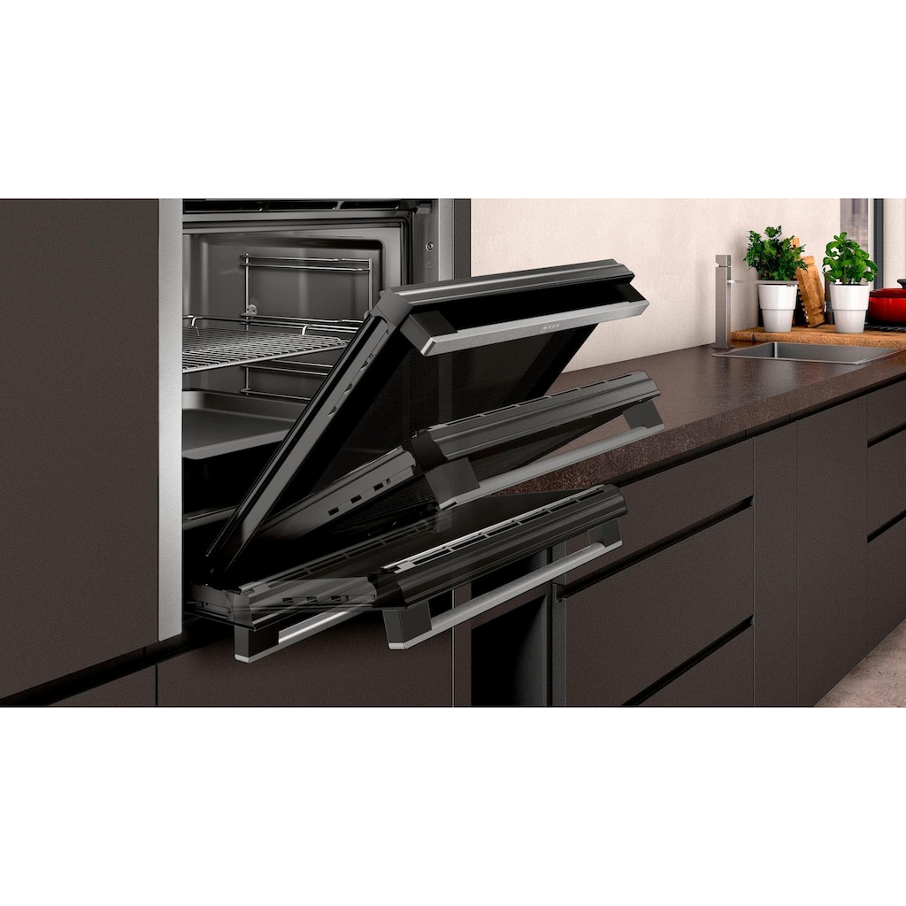 NEFF Backofen-Set »XB16HIDE«, B3CCE2AN0, EasyClean