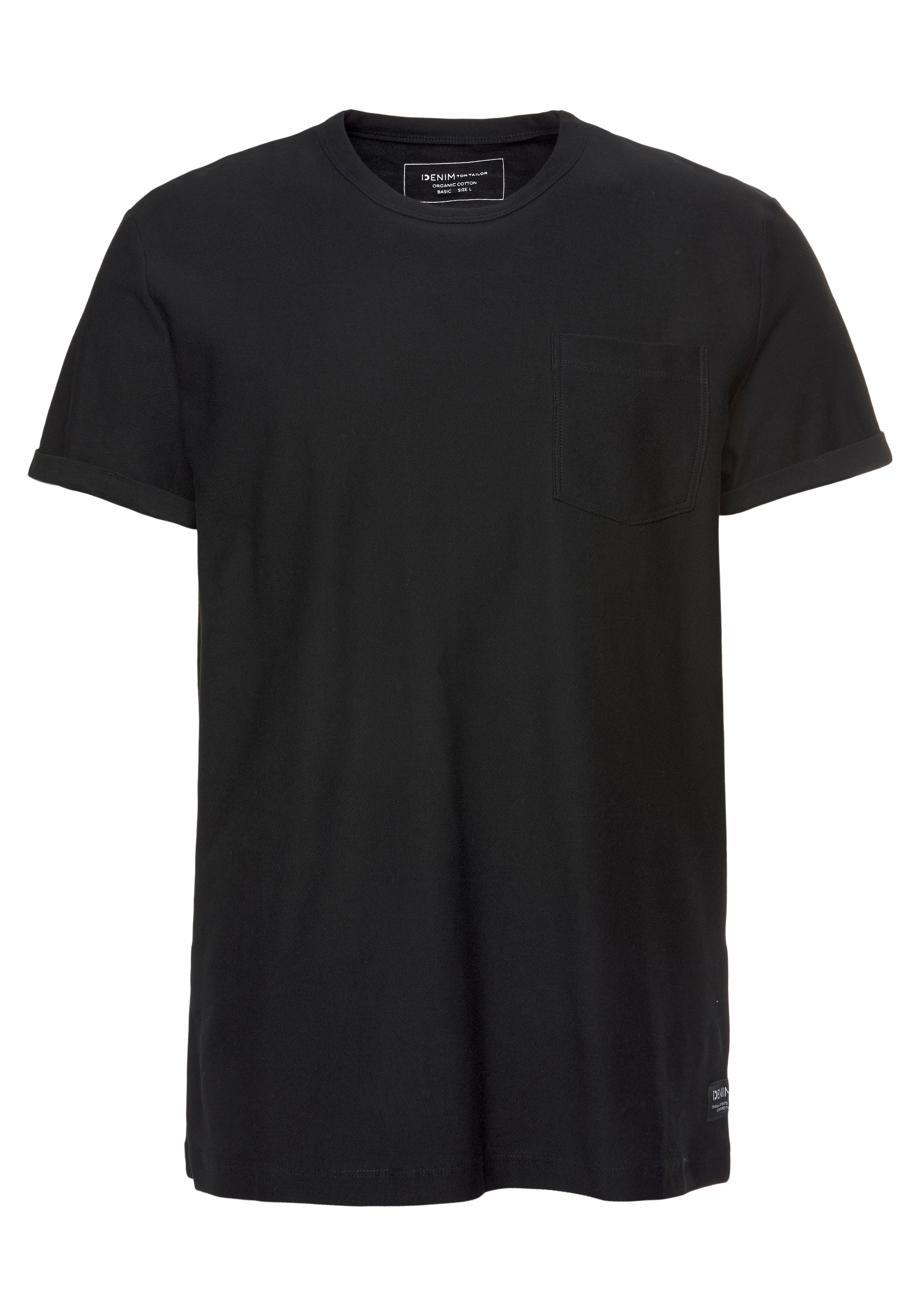 TOM TAILOR Denim Longshirt mit Brusttasche