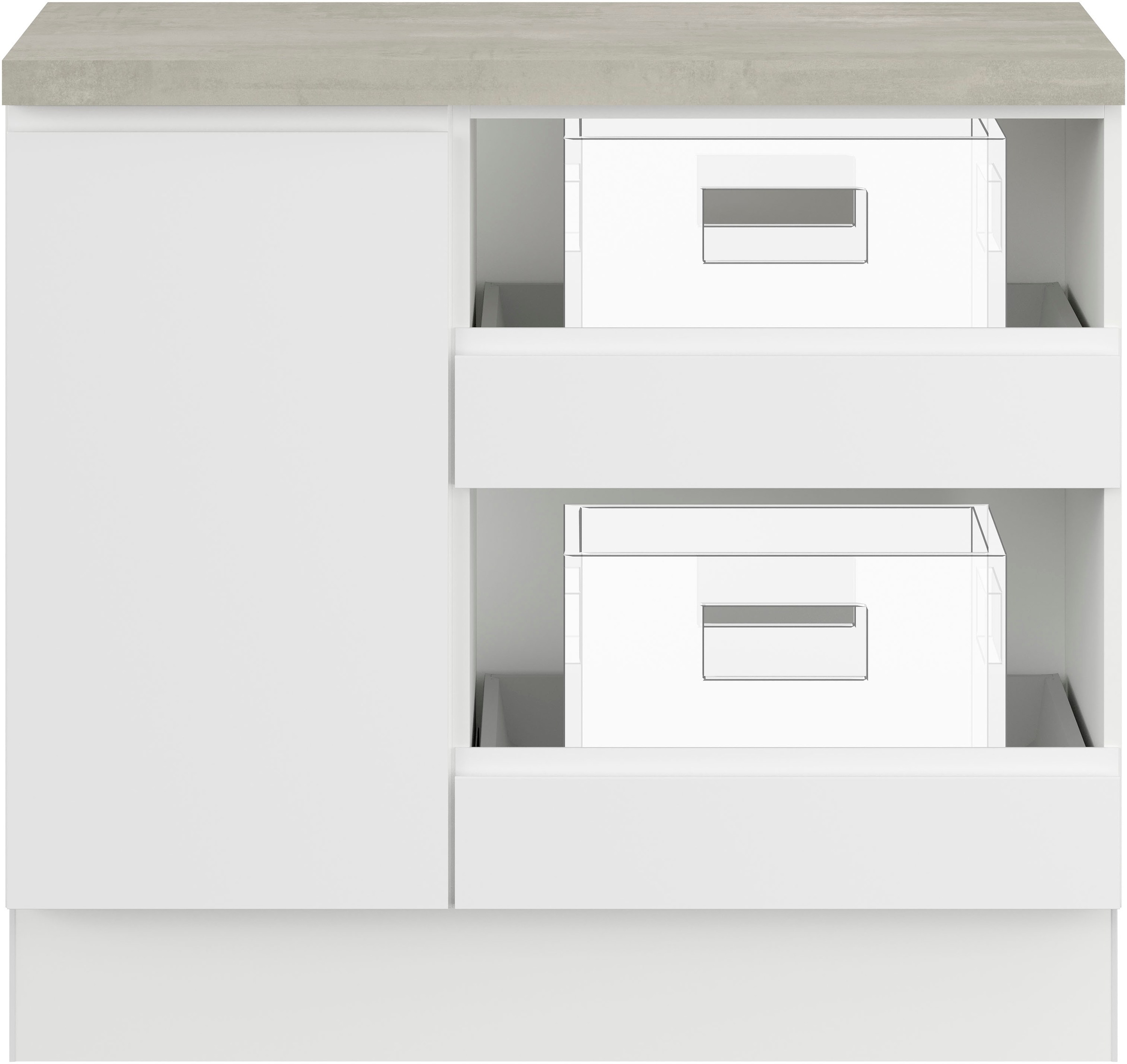 IMPULS KÜCHEN Mehrzweckschrank-Set "Warschau", (4 St.), Vielfältige Variant günstig online kaufen