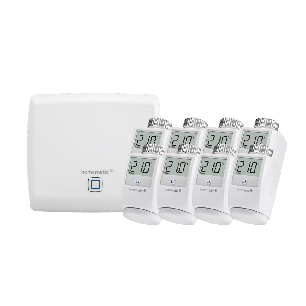 Homematic IP Heizkörperthermostat »SET: Access Point + 8St. heizkörperthermostat«