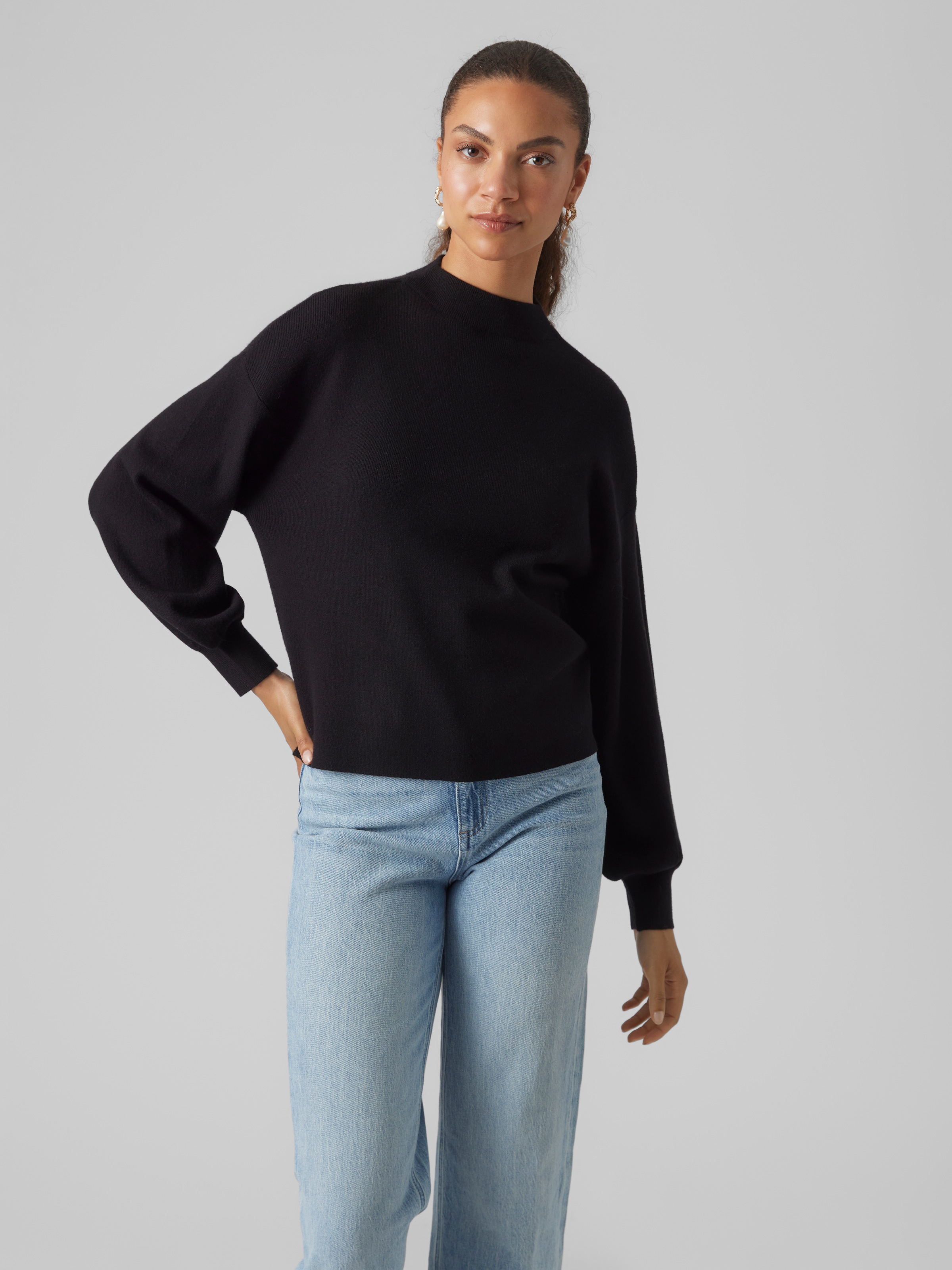 Vero Moda Strickpullover "VMNANCY LS FUNNELNK PULLOVER GA" günstig online kaufen