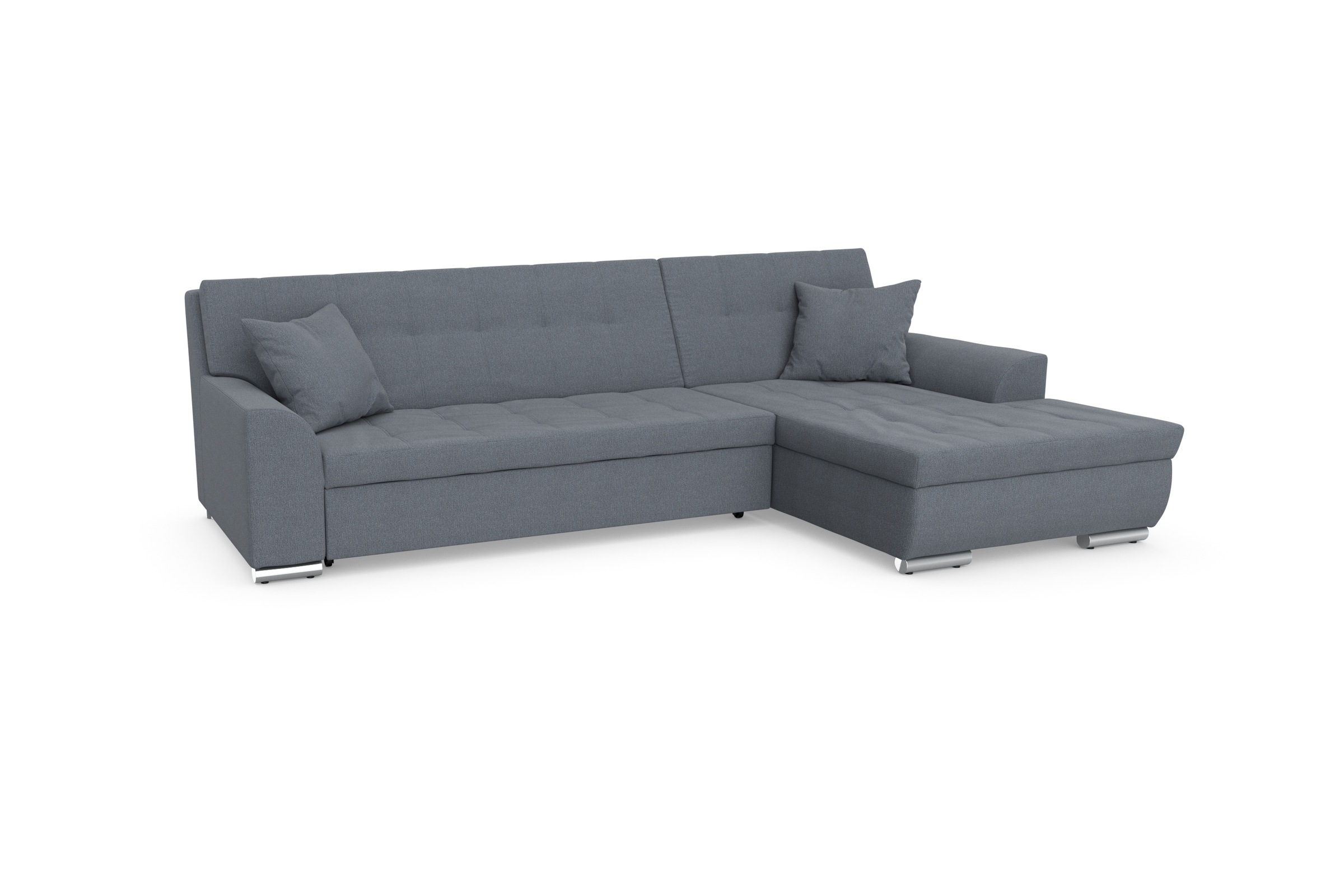 Thumbnail - DOMO collection Ecksofa "Treviso viele Bezüge, auch in Cord, L-Form, B/T/H: 267/80/83 cm" mit Bettfunktion, inkl. Zierki...