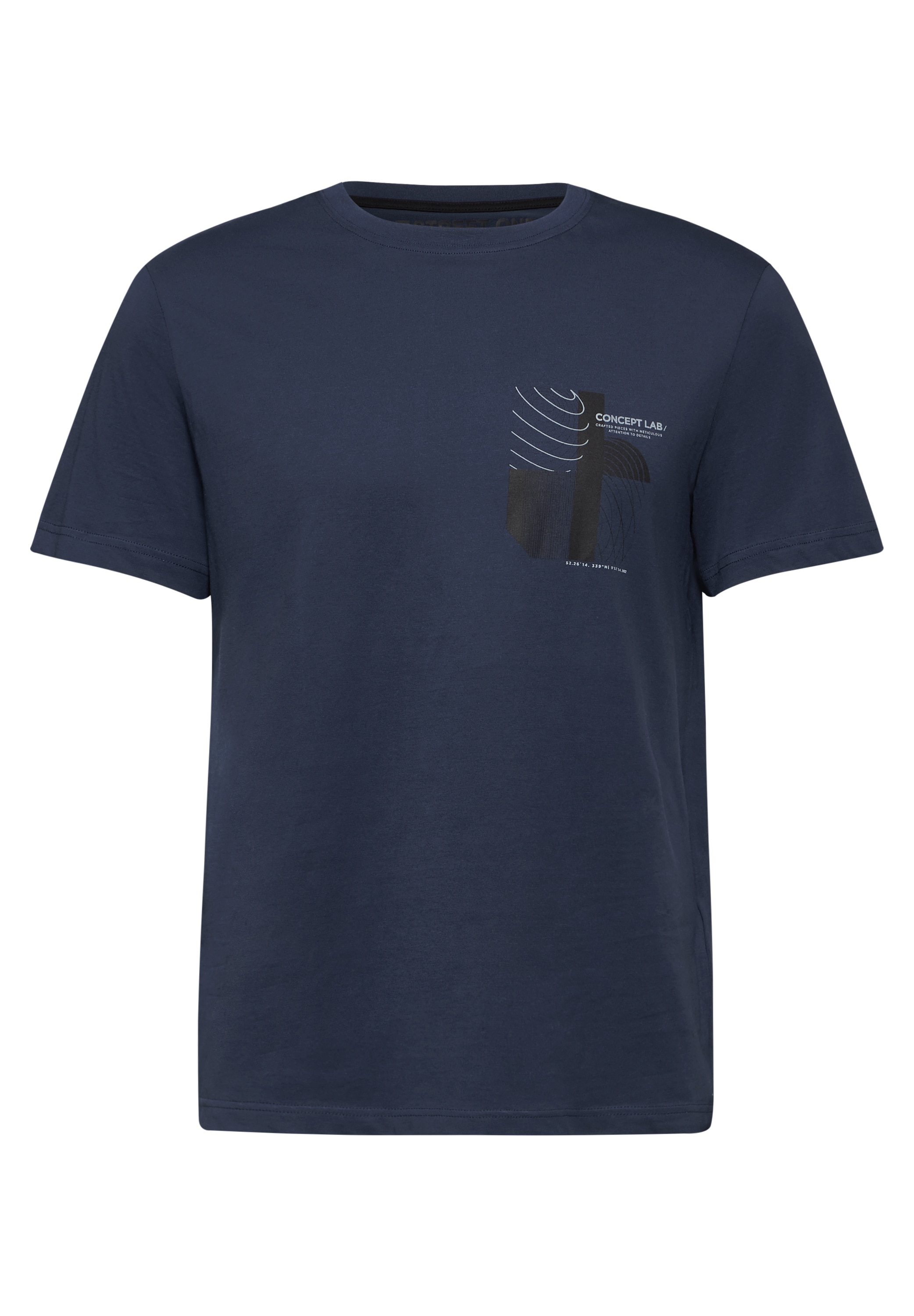 STREET ONE MEN T-Shirt, mit Rundhalsausschnitt