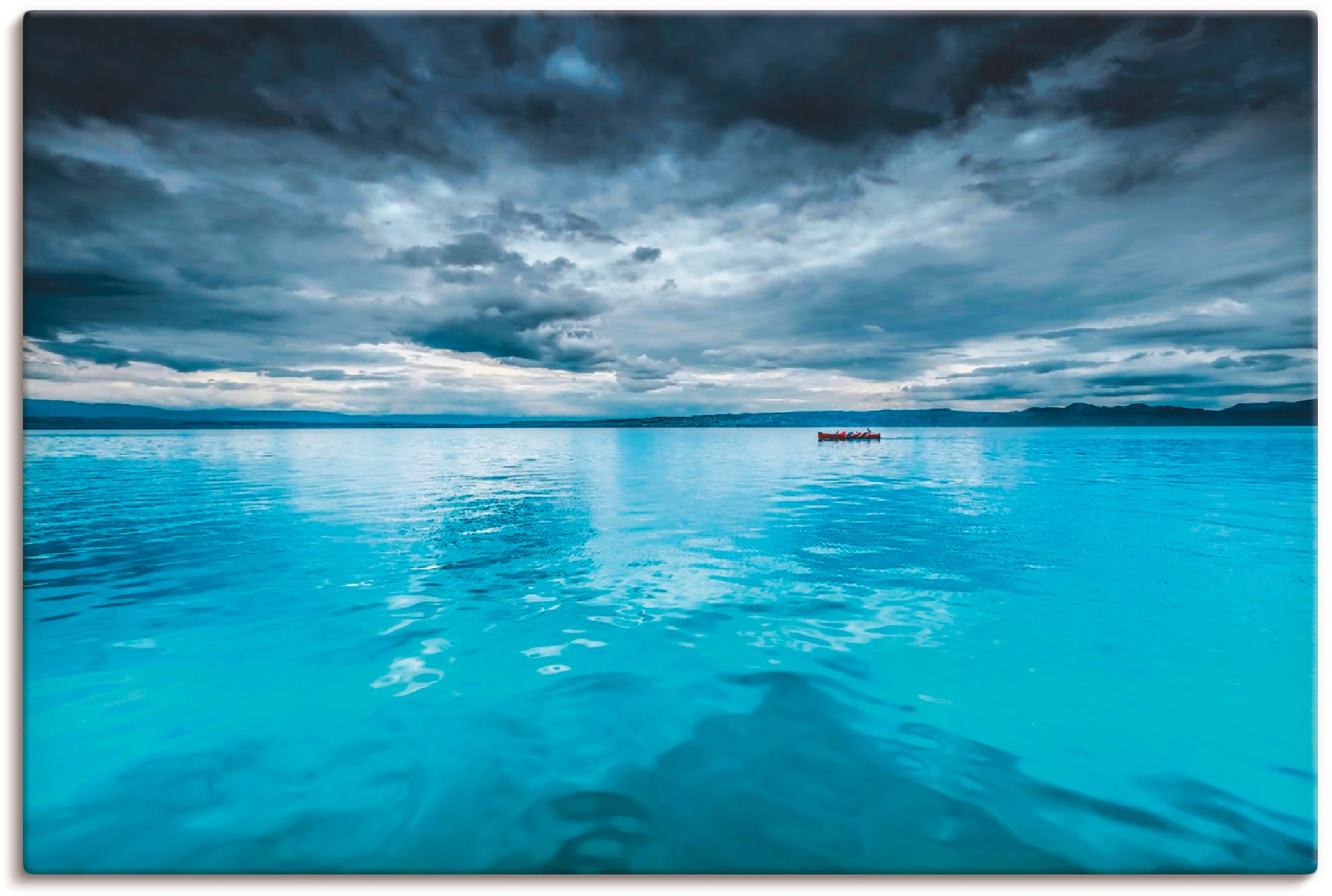 Artland Wandbild »Mystischer See mit Boot«, Gewässer, (1 St.), als Alubild,  Leinwandbild, Wandaufkleber oder Poster in versch. Größen bestellen | BAUR