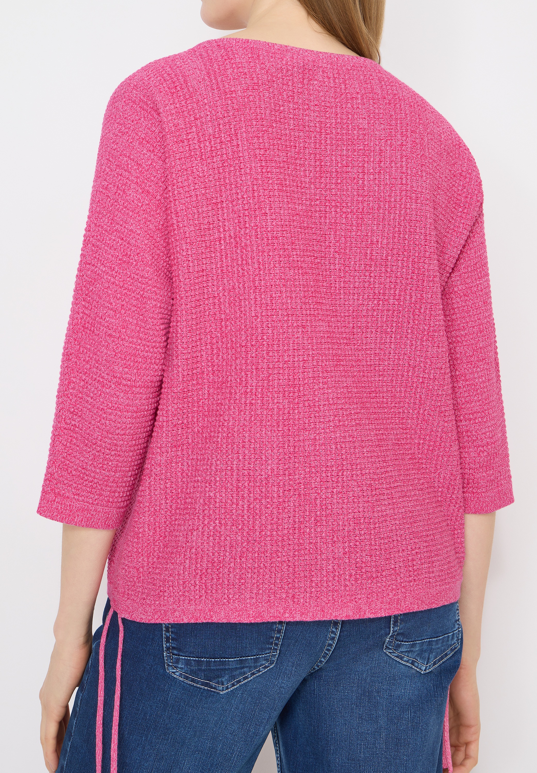 Cecil 3/4 Arm-Pullover mit seitlicher Raffung und Bindebändern günstig online kaufen