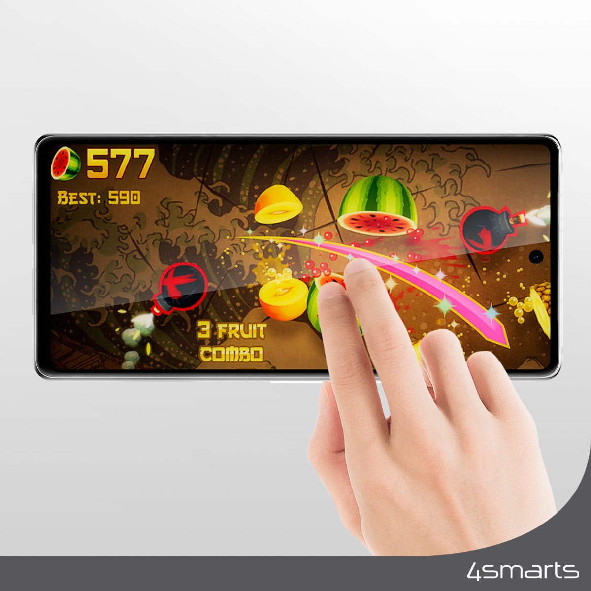 4smarts Displayschutzglas »Second Glass«, für Samsung Galaxy A36-Samsung Galaxy A56-Samsung Galaxy S24FE, Displayschutzfolie, Schutzfolie, Bildschirmschutz, kratz- & stoßfest