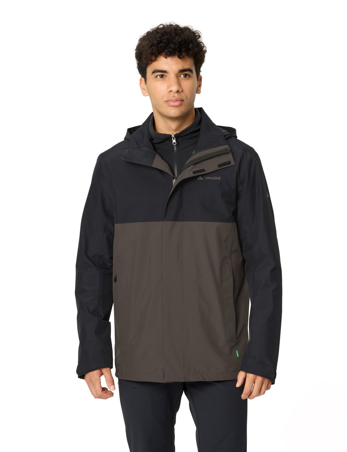 VAUDE 3-in-1-Funktionsjacke "MENS ROSEMOOR 3IN1 JACKET" 2 Stk. tlg. mit Kapuze mit verstaubarer Kapuze, mit Frontreißverschluss, wasserdicht