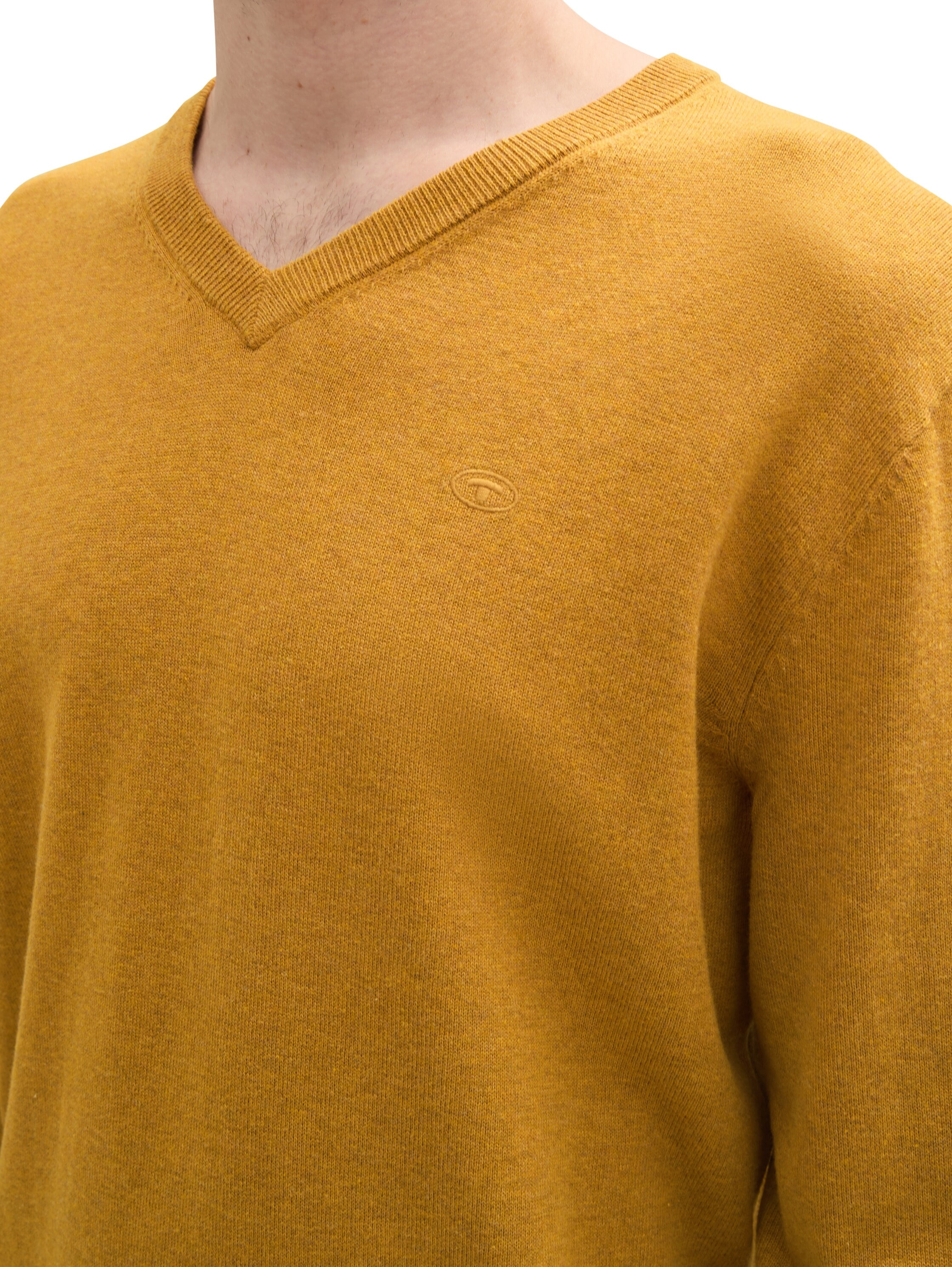 Thumbnail - TOM TAILOR V-Ausschnitt-Pullover mit kleiner Logo-Stickerei