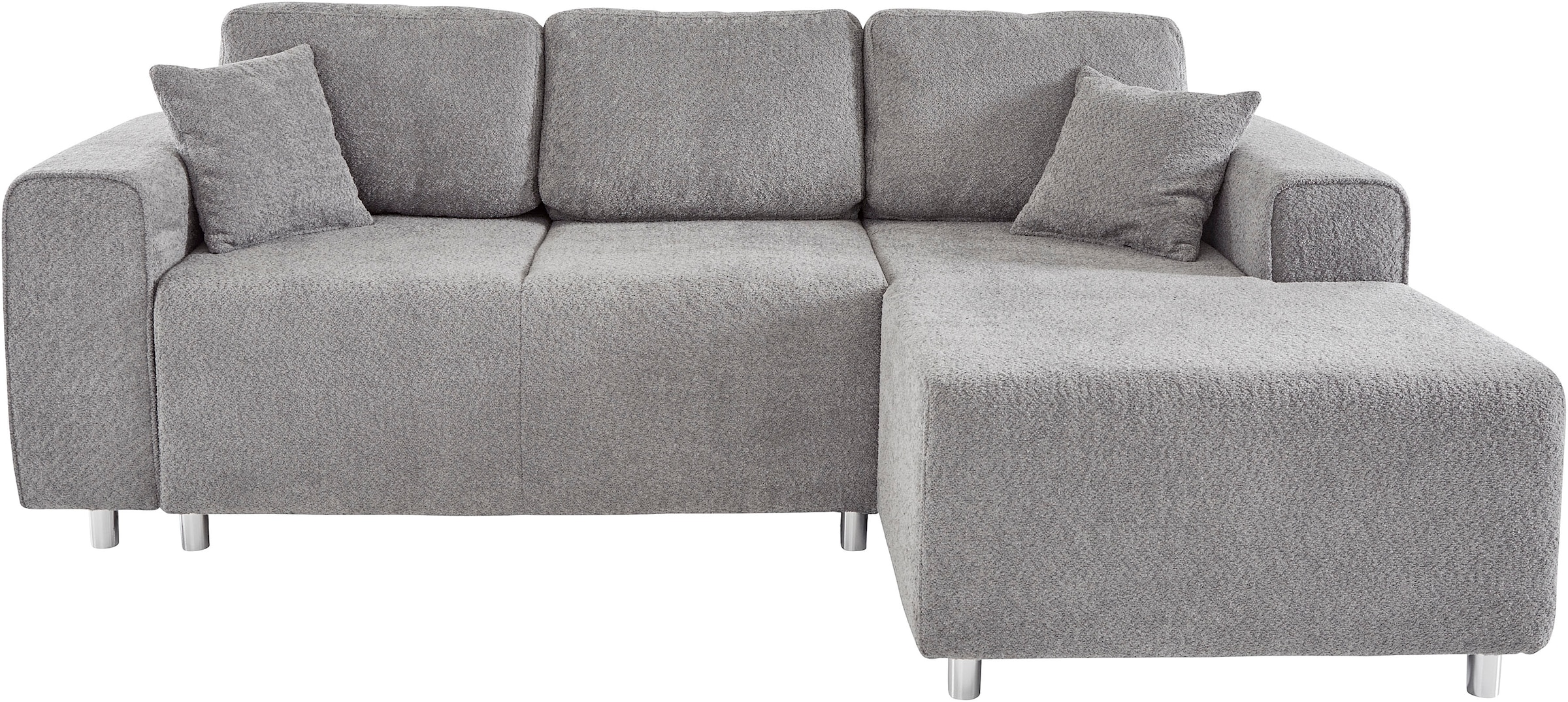 Guido Maria Kretschmer Home&Living Ecksofa »Györ«, L-Form, wahlweise mit Bettfunktion und Bettkasten incl. 2 Zierkissen