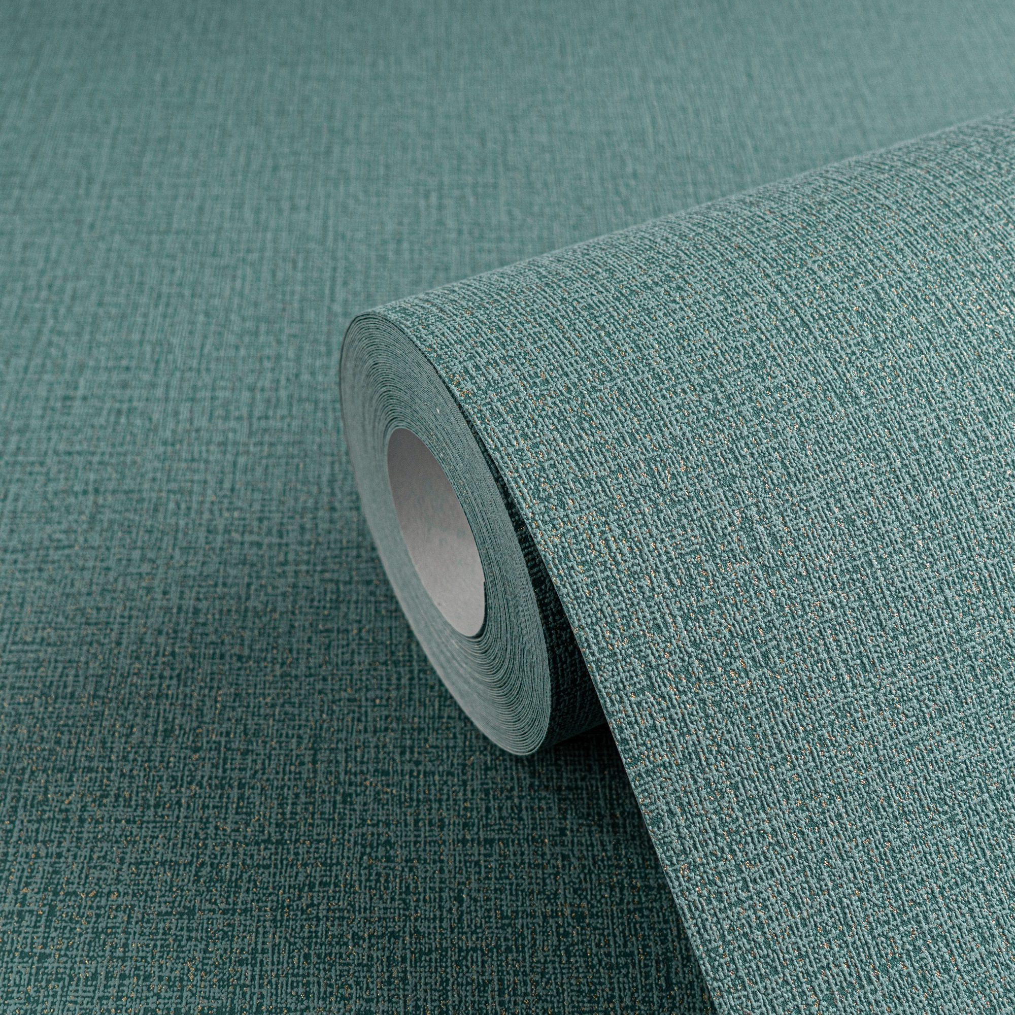 Thumbnail - CosmoLiving by Cosmopolitan Vliestapete "Metallic Weave – Struktur-Unitapete" matt strukturiert Elegante Struktur-Vliest...