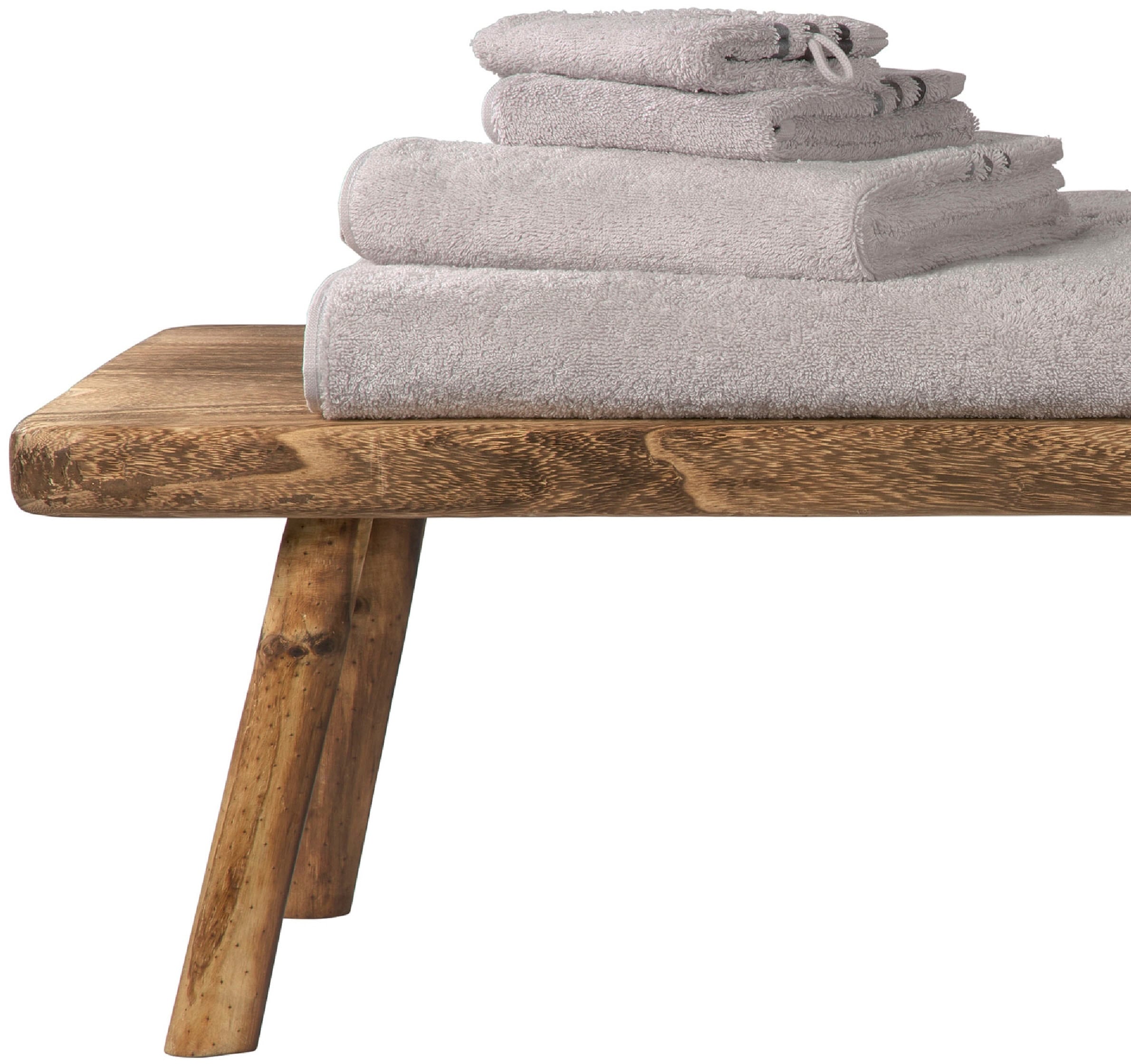 Schiesser Waschhandschuh »Skyline Color aus 100 % Baumwolle mit eleganter Streifenbordüre«, (5 St., 5 Waschhandschuhe (16x22 cm), MADE IN GREEN by OEKO-TEX®