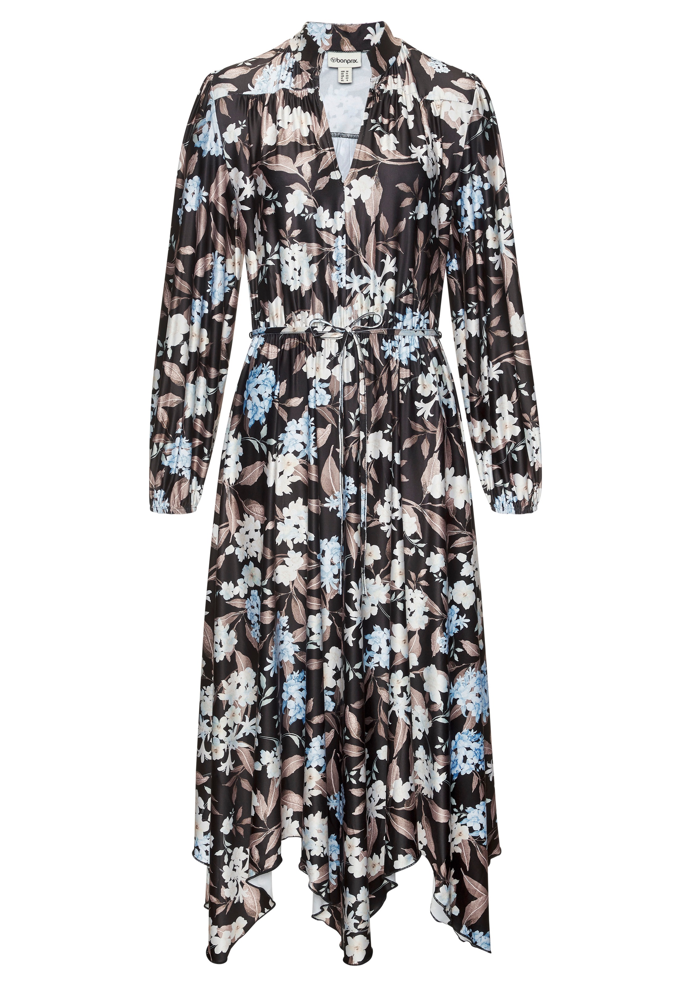 LASCANA Midikleid mit Bindegürtel, Ohne Taschen aus bügelfreier Qualität günstig online kaufen