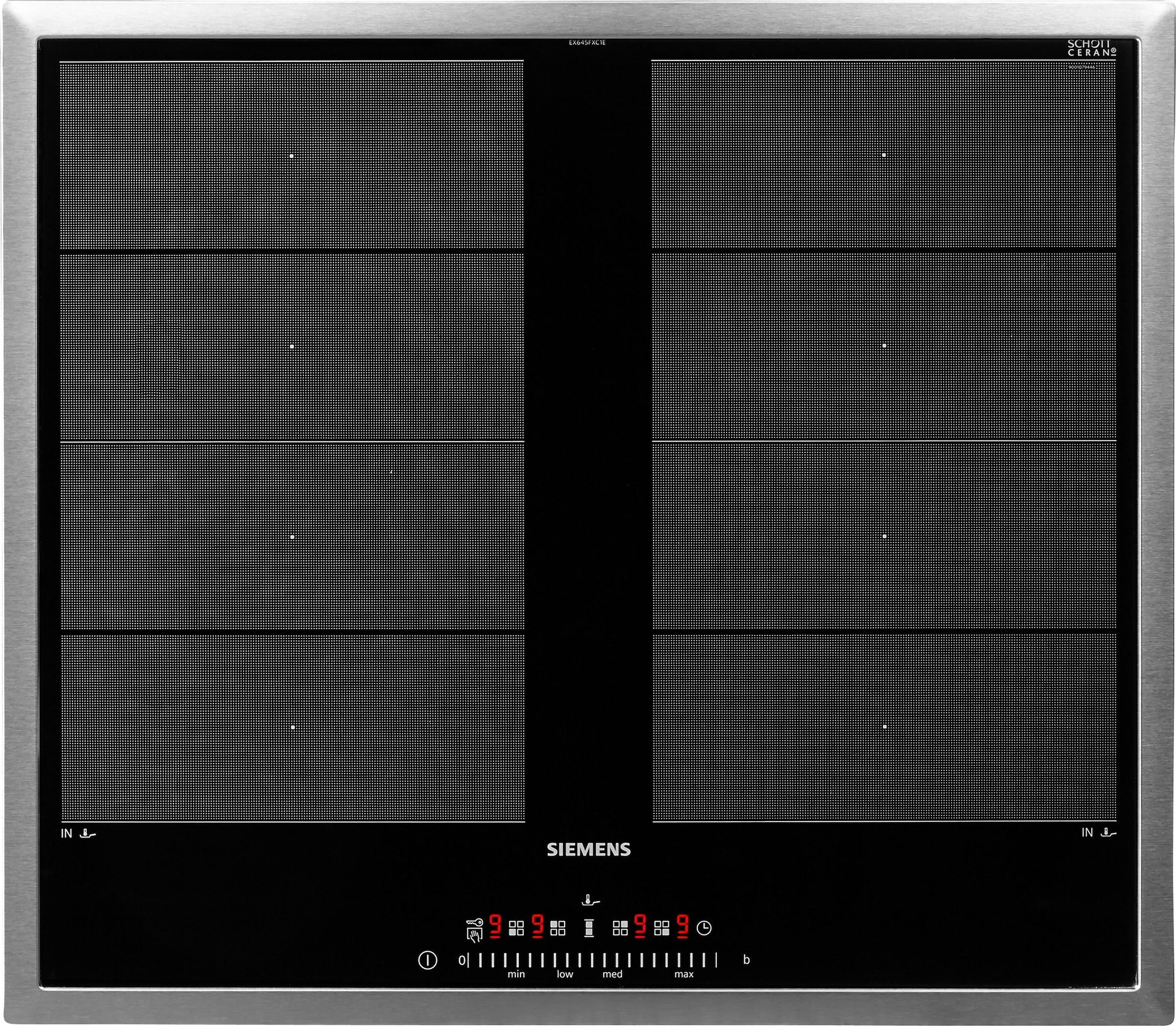 SIEMENS Flex-Induktions-Kochfeld von SCHOTT CERAN®, EX645FXC1E, mit Bratsensor Plus