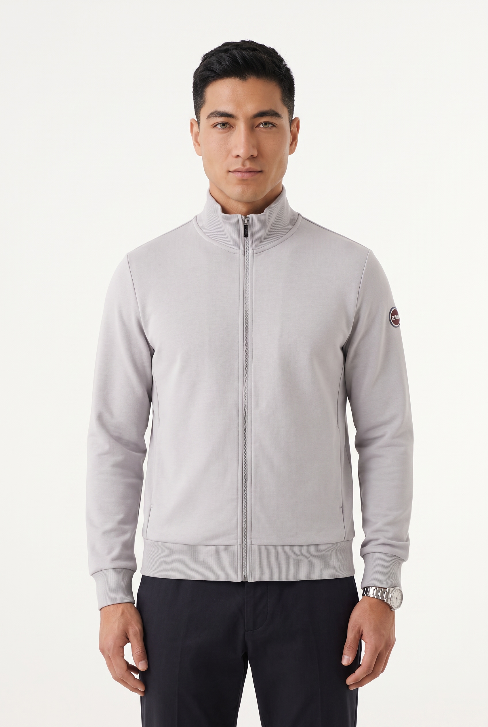 Colmar Sweatjacke "MENS SWEATJACKET" mit geripptem Stehkragen, aus Baumwolle, Regular Fit