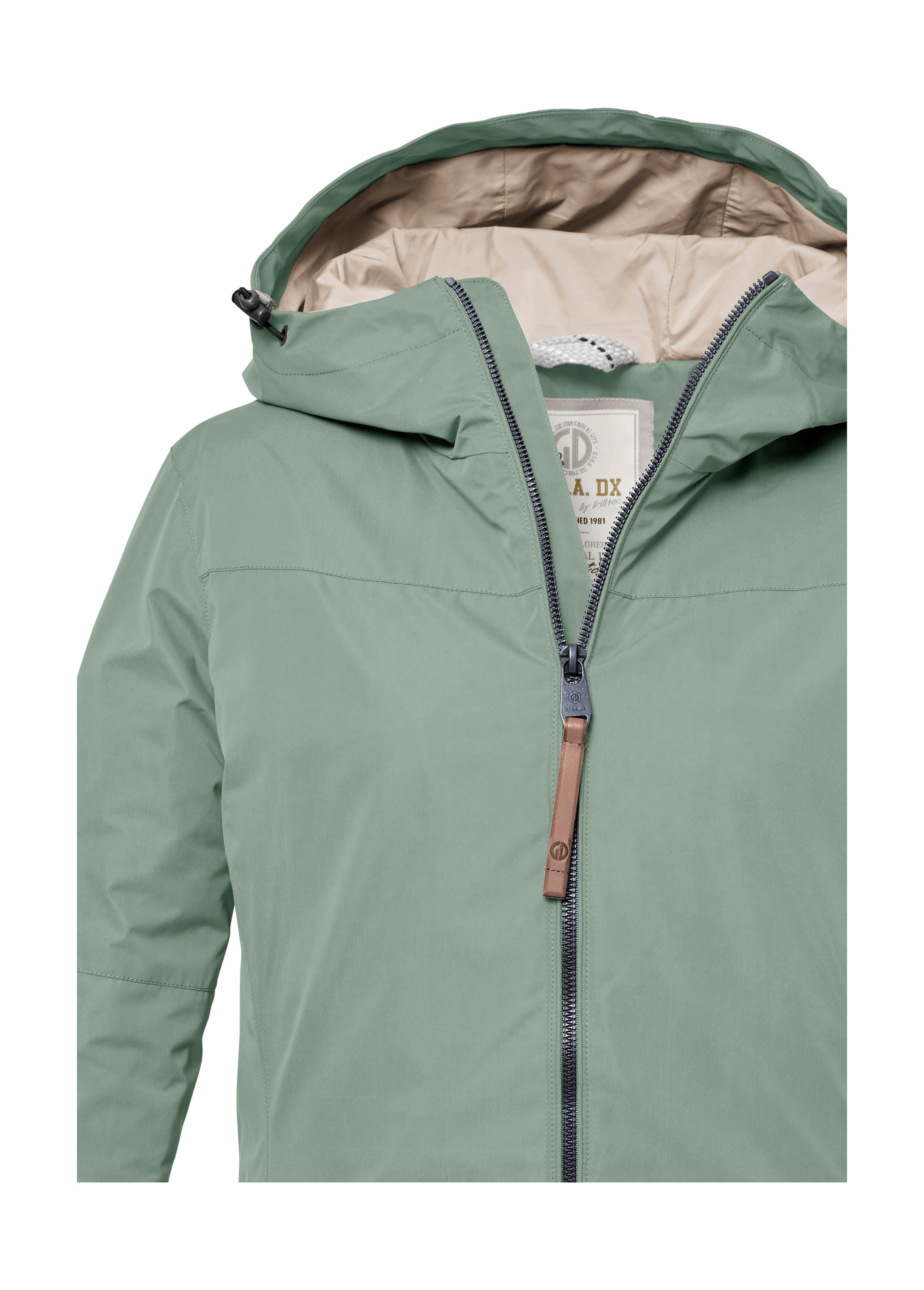 G.I.G.A. DX by killtec Funktionsjacke »GS 18 WMN JCKT«, Wasserabweisende Jacke mit Kapuze, Kinnschutz und viel Stauraum