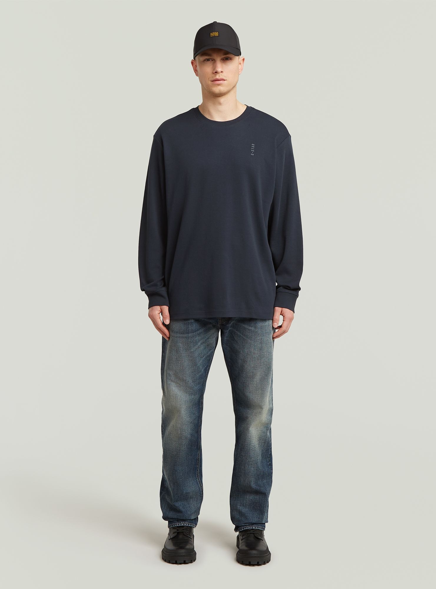 G-STAR T-Shirt "Back Embro Text Loose T-Shirt" günstig online kaufen