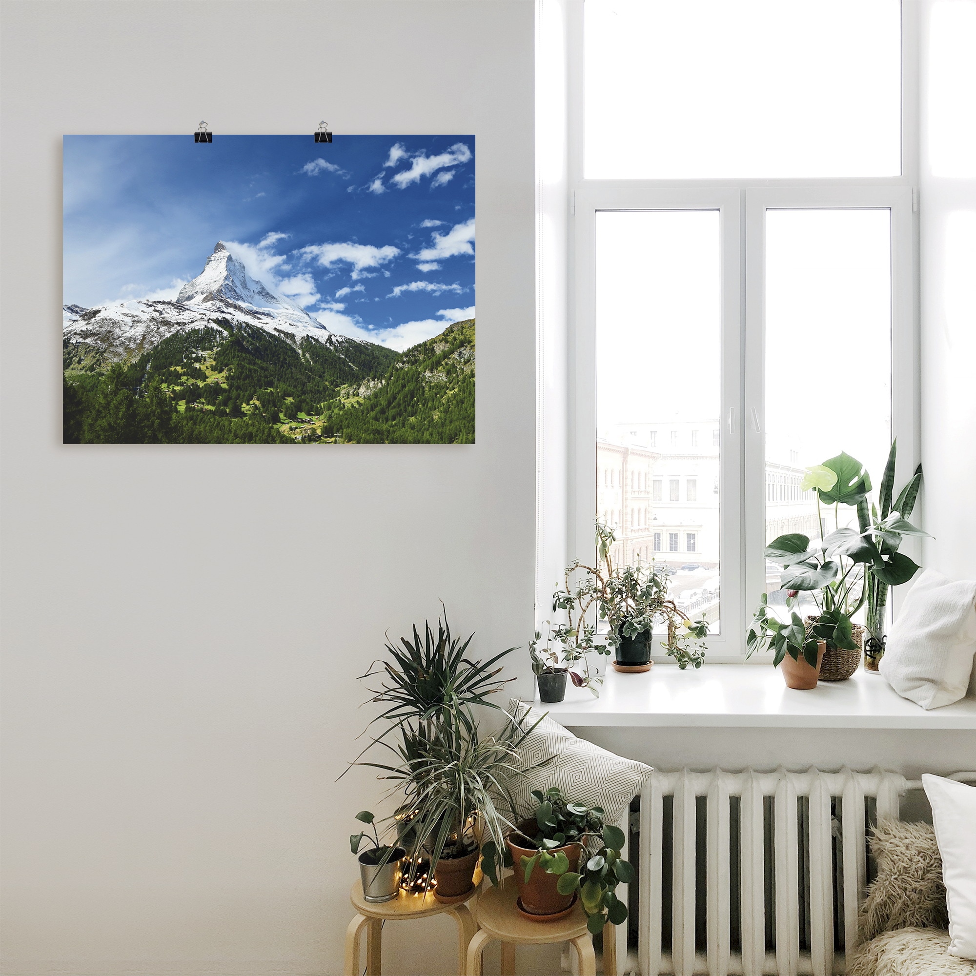 Artland Wandbild »Matterhorn«, in versch. Leinwandbild, bestellen (1 als oder BAUR St.), Wandaufkleber | Berge, Poster Größen