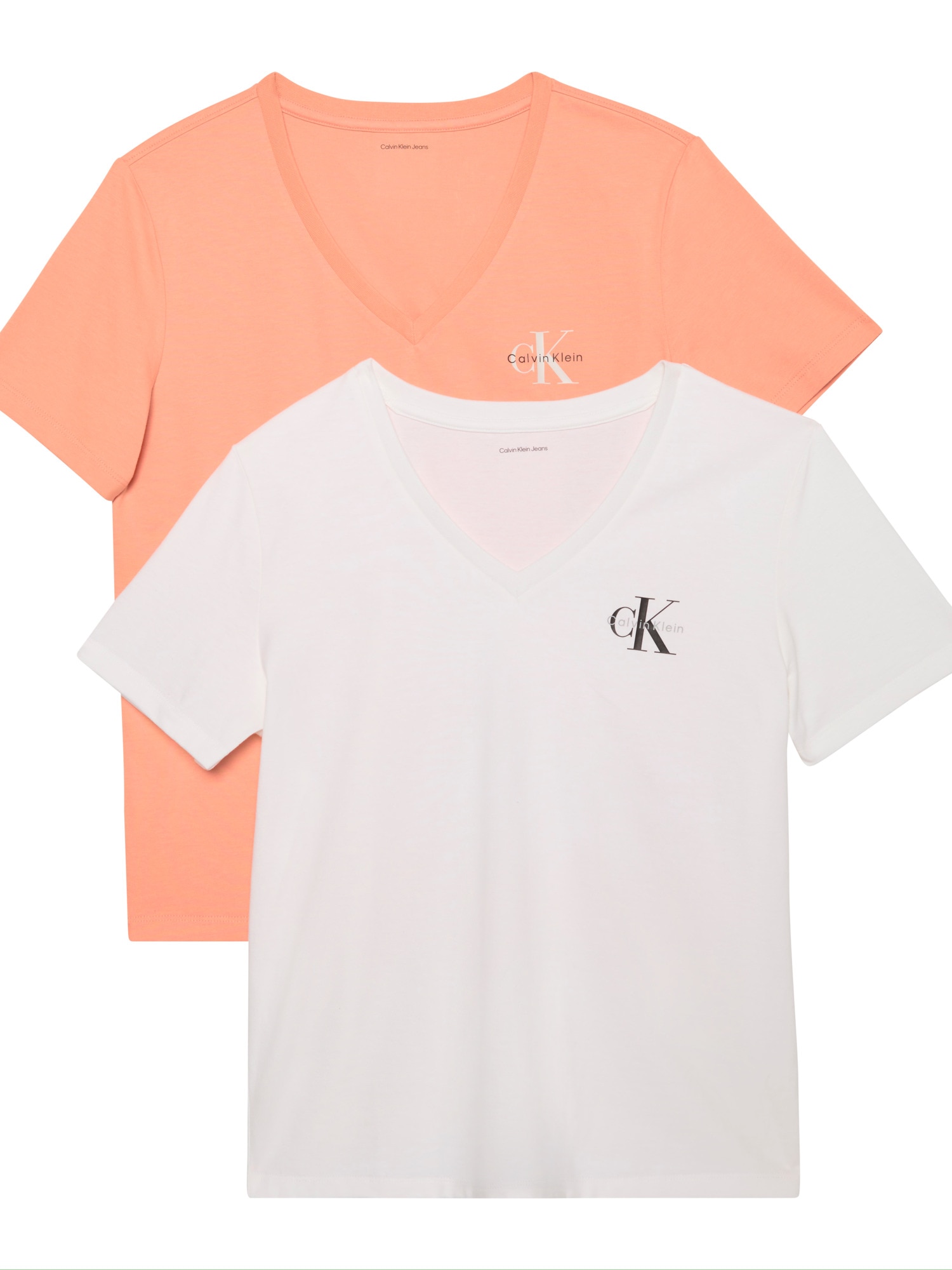 Calvin Klein Jeans T-Shirt "MONOLOGO VNK 2PACK TEE" Packung, 2er-Pack, 2 St günstig online kaufen