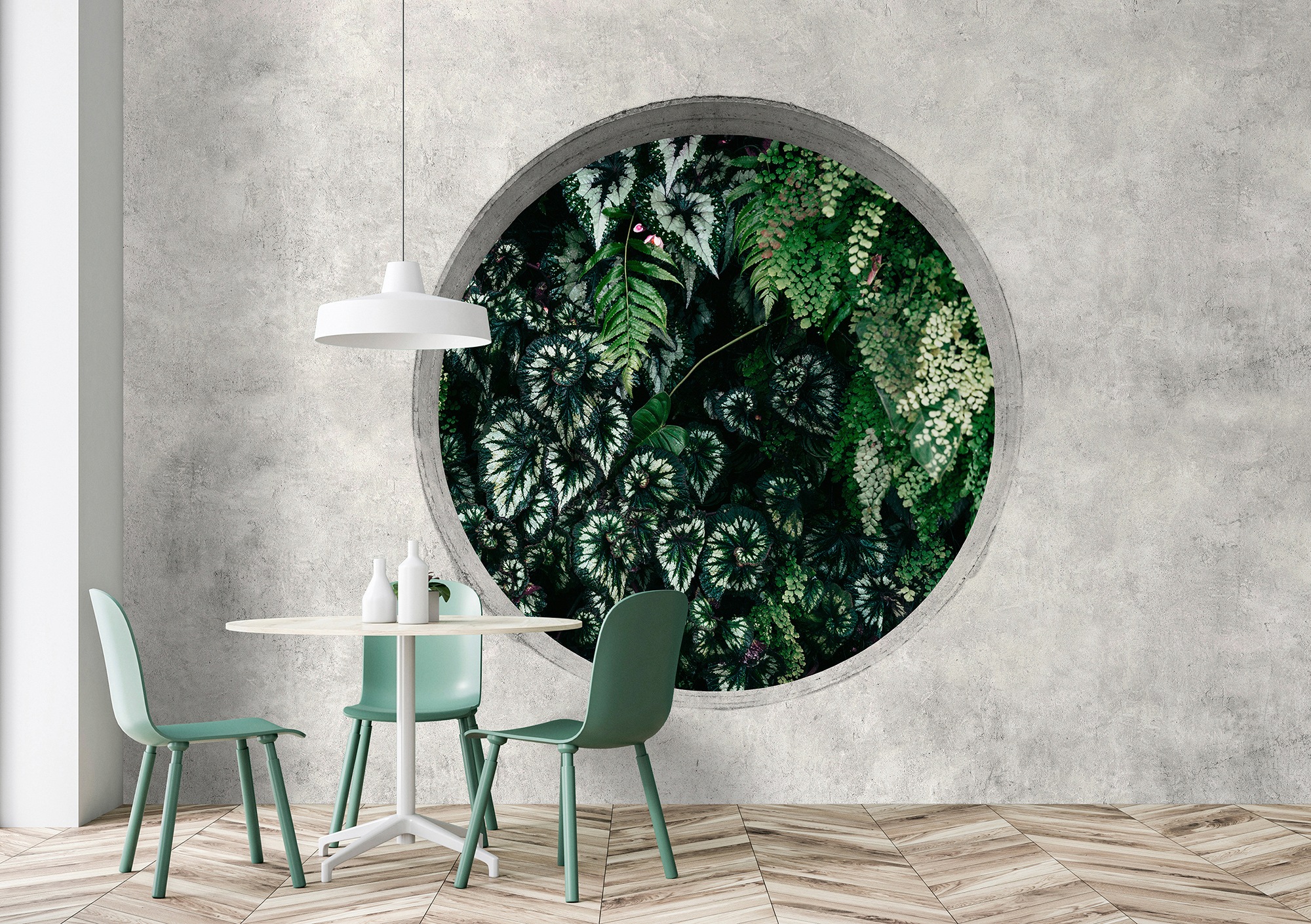 living walls Fototapete »Walls by Patel Deep Green«, Vlies, Wand