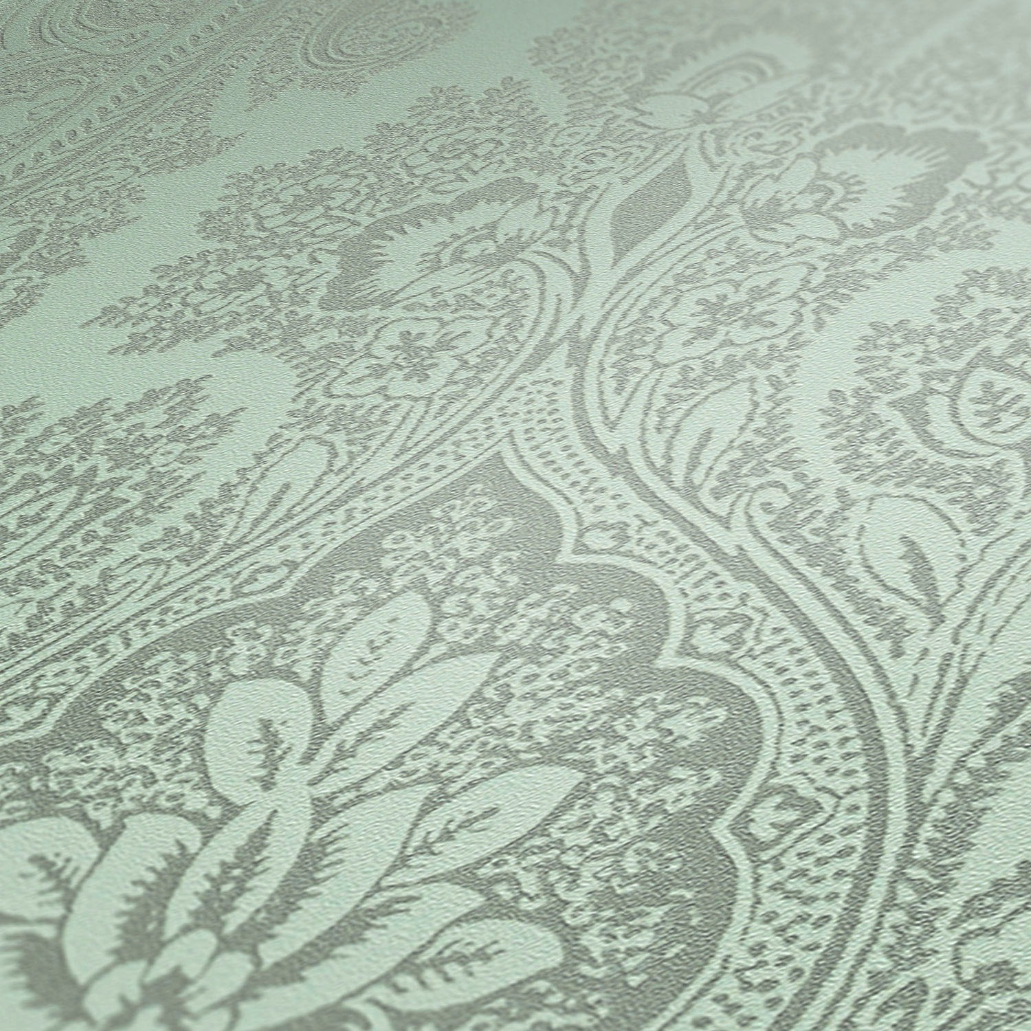 living walls Vliestapete »My Home My Spa«, Barock-ornamental-Glitzermuster, Barock Tapete Ornament Muster glitzernd Hintergrund matt glatt Vlies