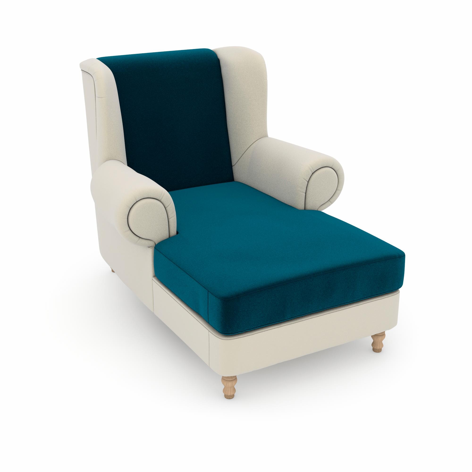 Max Winzer® Ohrensessel »Madeleine, Relaxsessel, Designsessel mit hohem Sitzkomfort«, Samtvelours Bezug in vielen Farbkombinationen