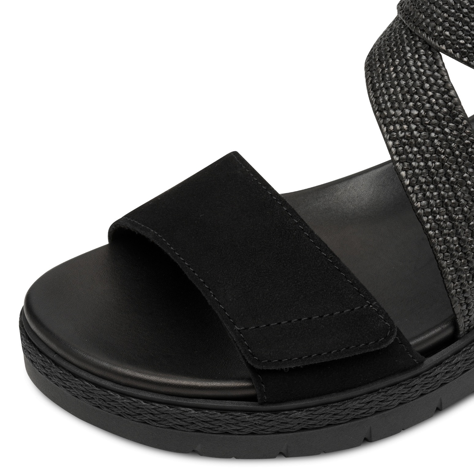 Tamaris Keilsandalette, Sommerschuh, Sandale, Plateauabsatz, mit Klettverschluss