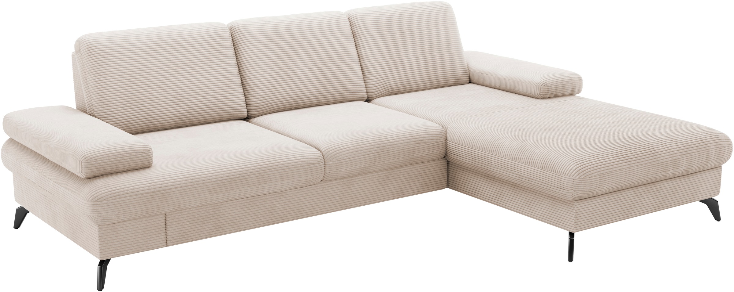 sit&more Ecksofa »Morris Jubi, L-Form«, inkl. Armteilfunktion und 1 Zierkissen, wahlweise mit Bettfunktion
