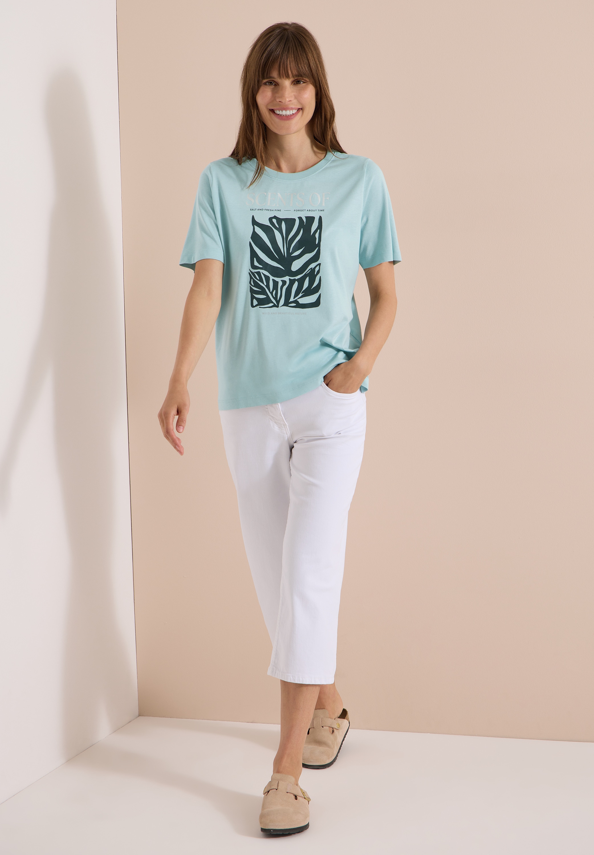 Cecil T-Shirt mit Fotoprint und Wording